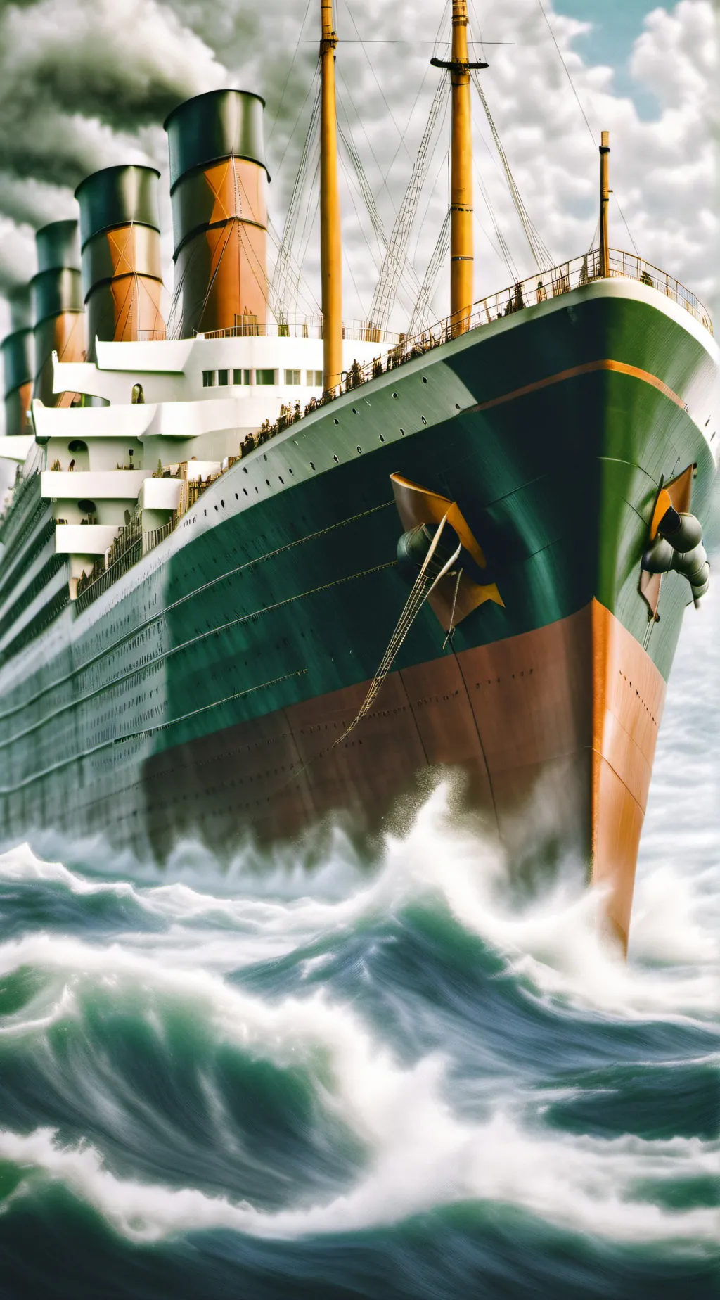 ai character: titanic  background