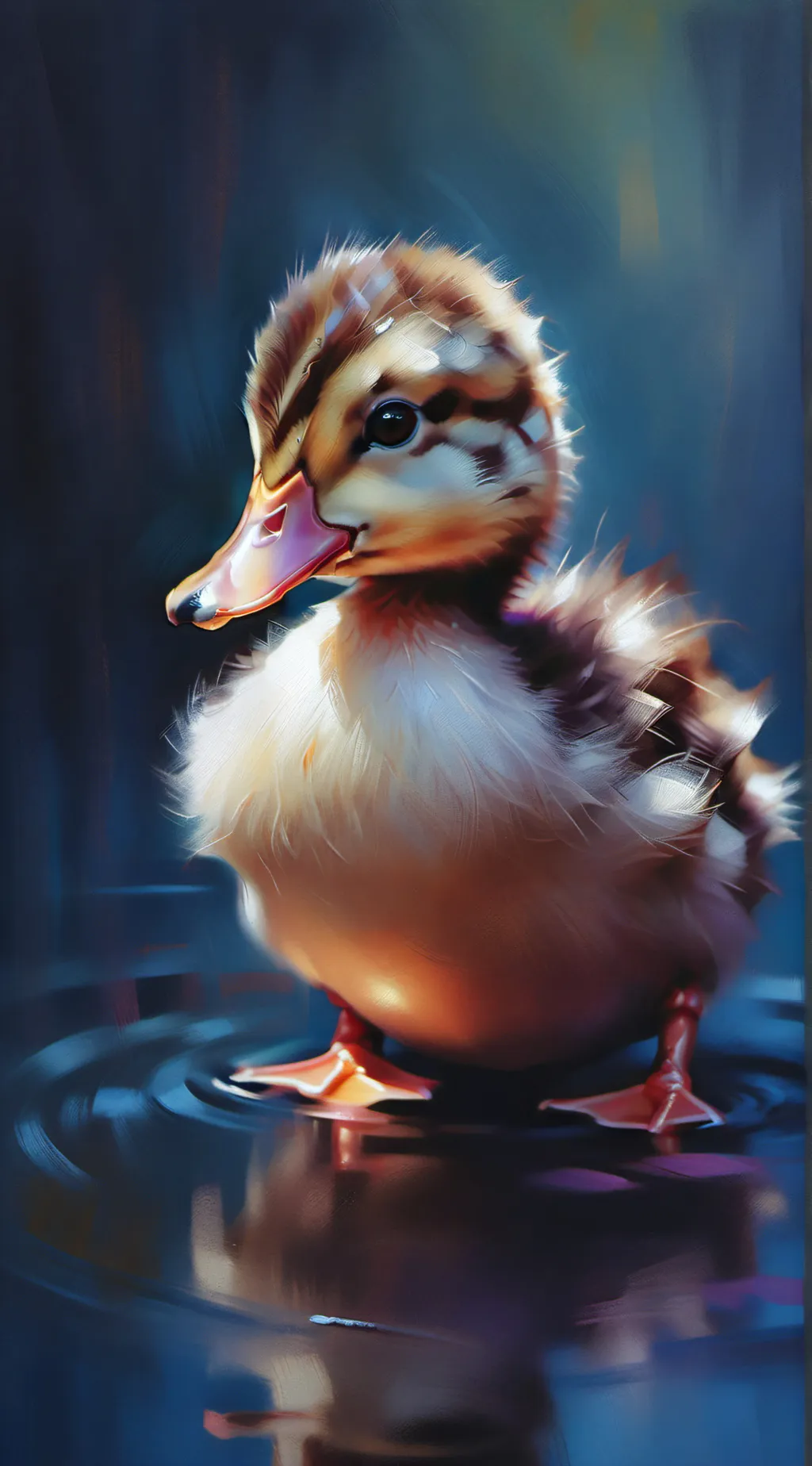 ai character: Duck  background