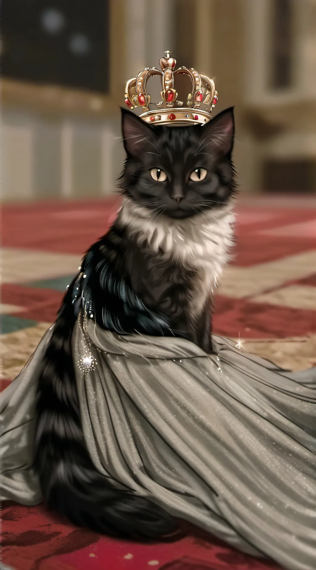 ai character: Princess kitten background