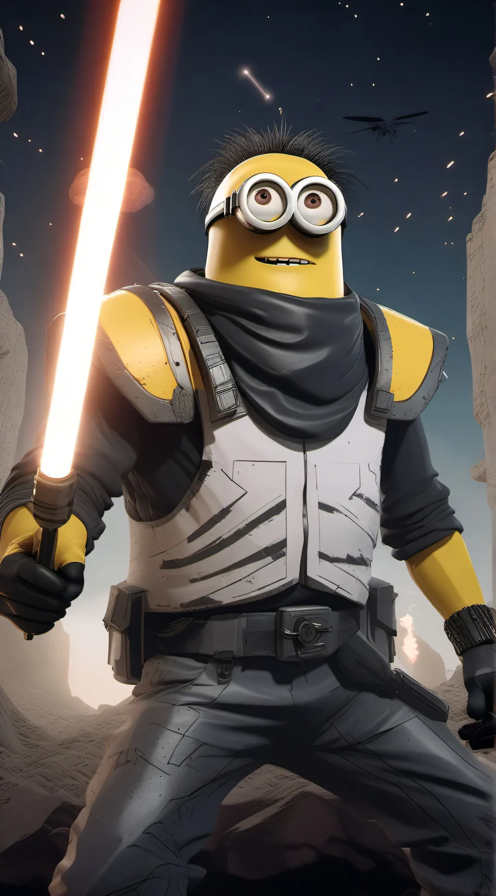 ai character: Mega minion Mel  background