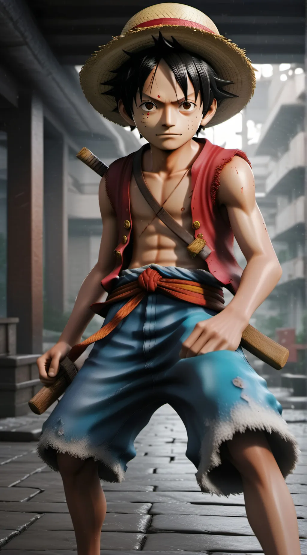 ai character: one piece  background