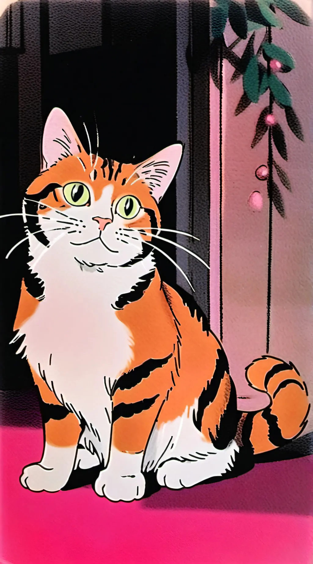 ai character: Temu garfield background