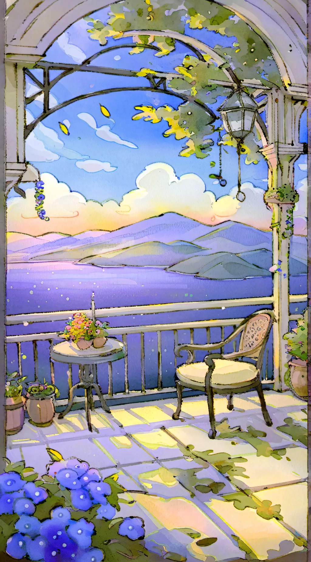 ai character: Hh Beach... 𖤐 background