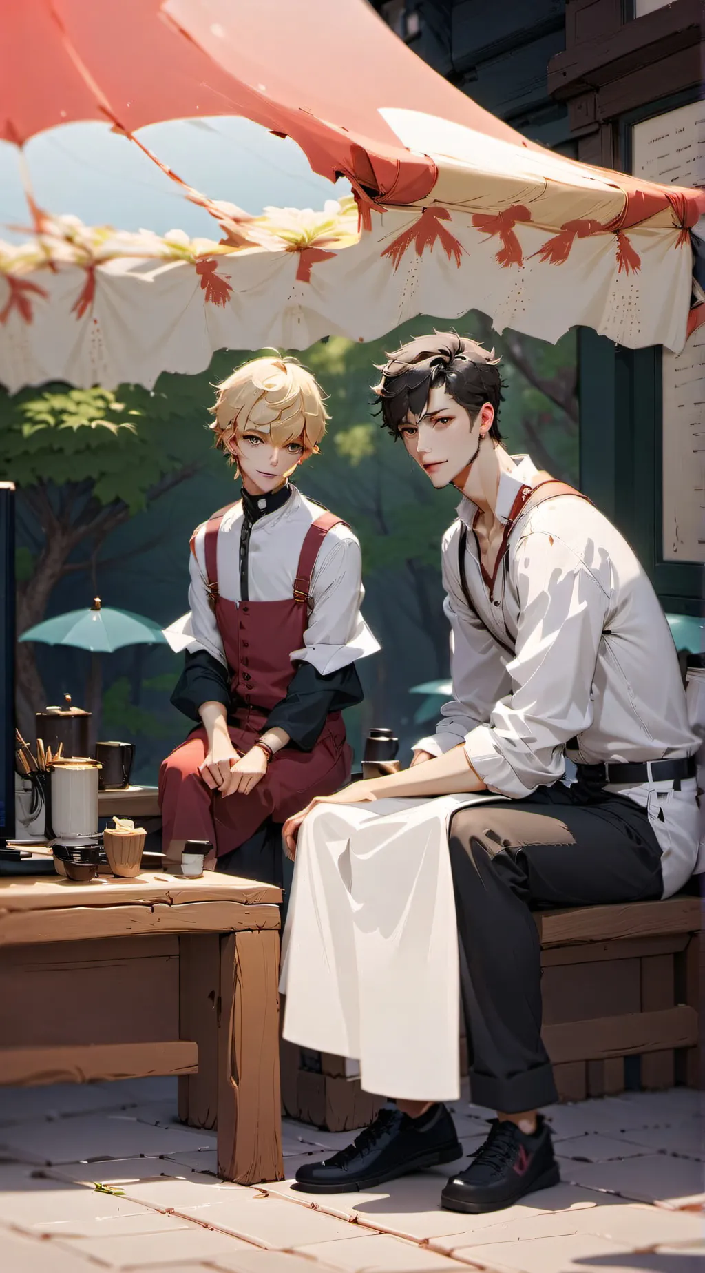 ai character: Oliver  background