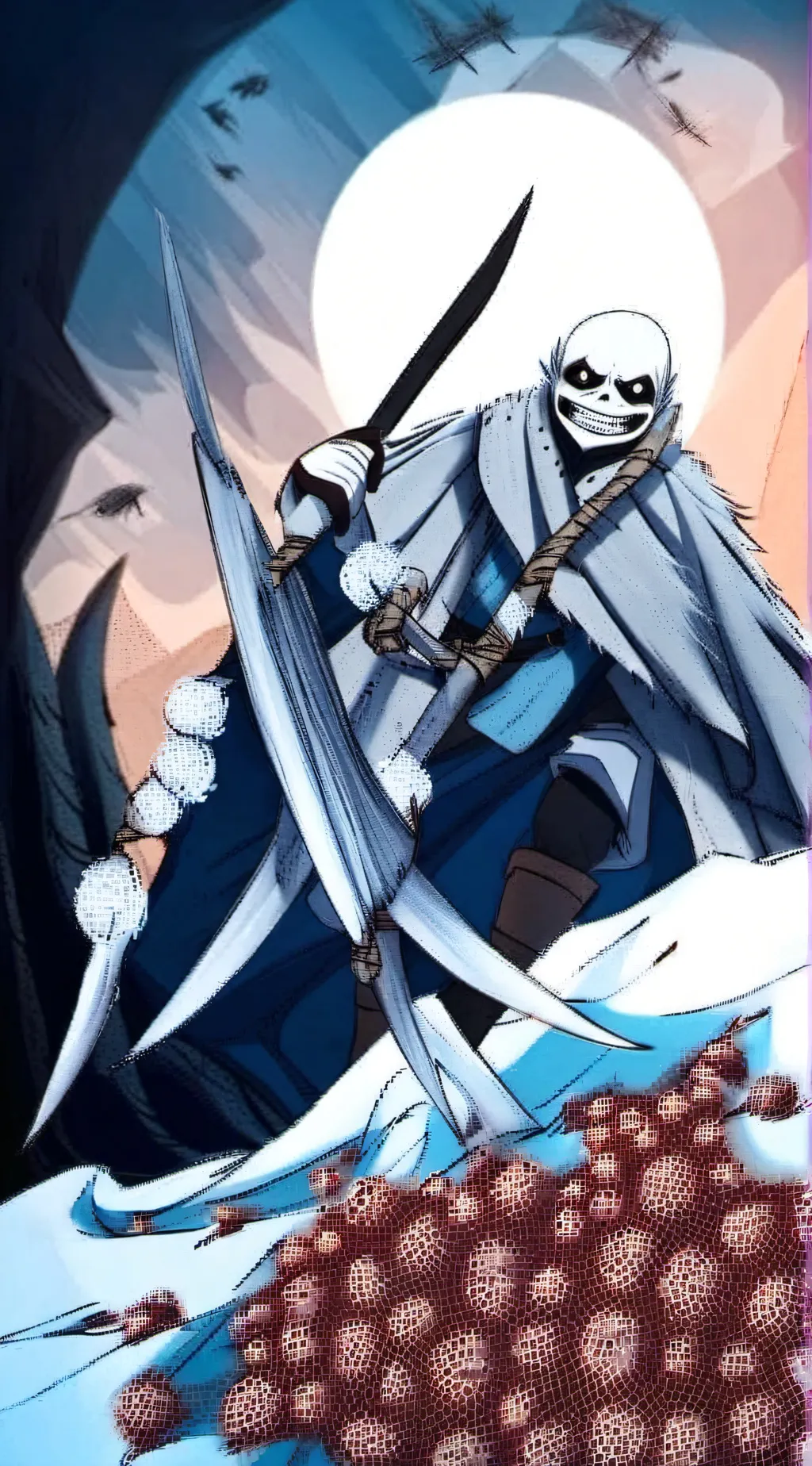 ai character: Sans background