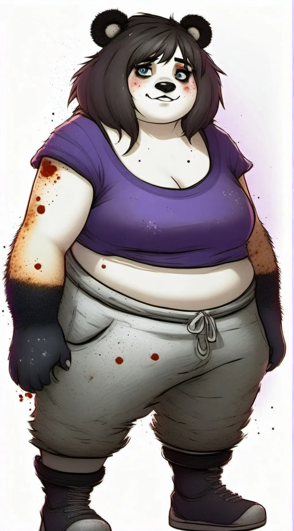 ai character: penny panda background