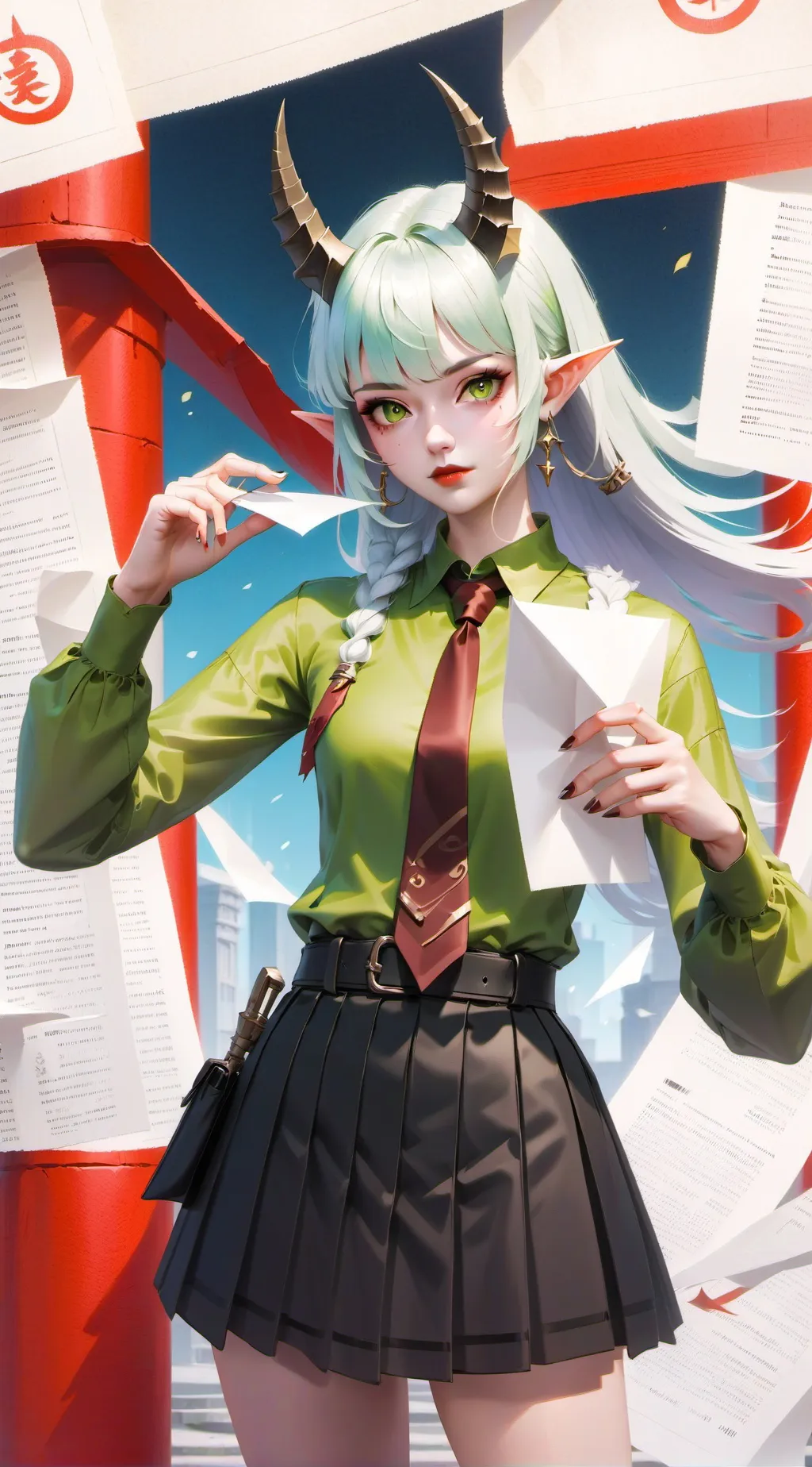 ai character: miss grace background
