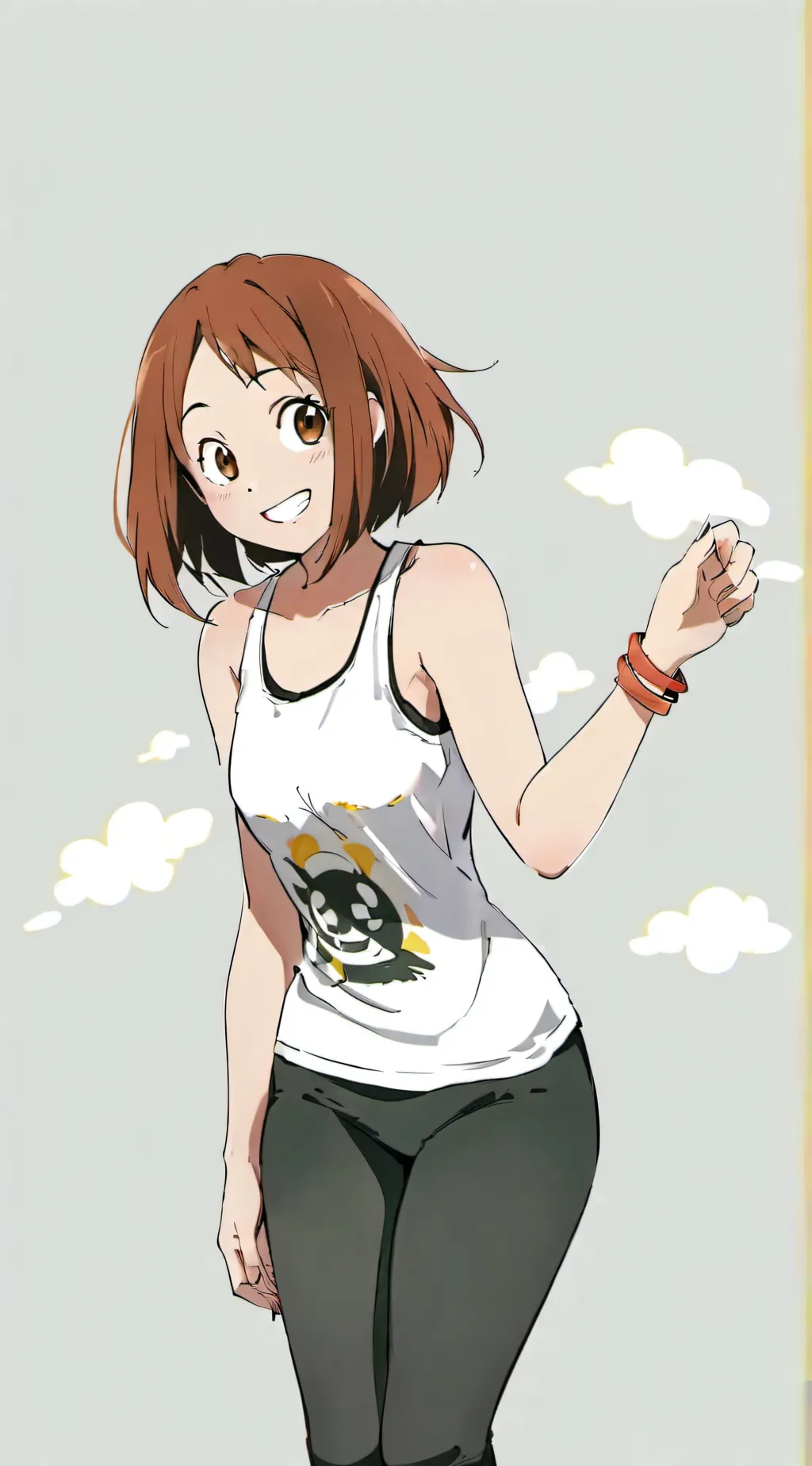 ai character: ochako uraraka  background