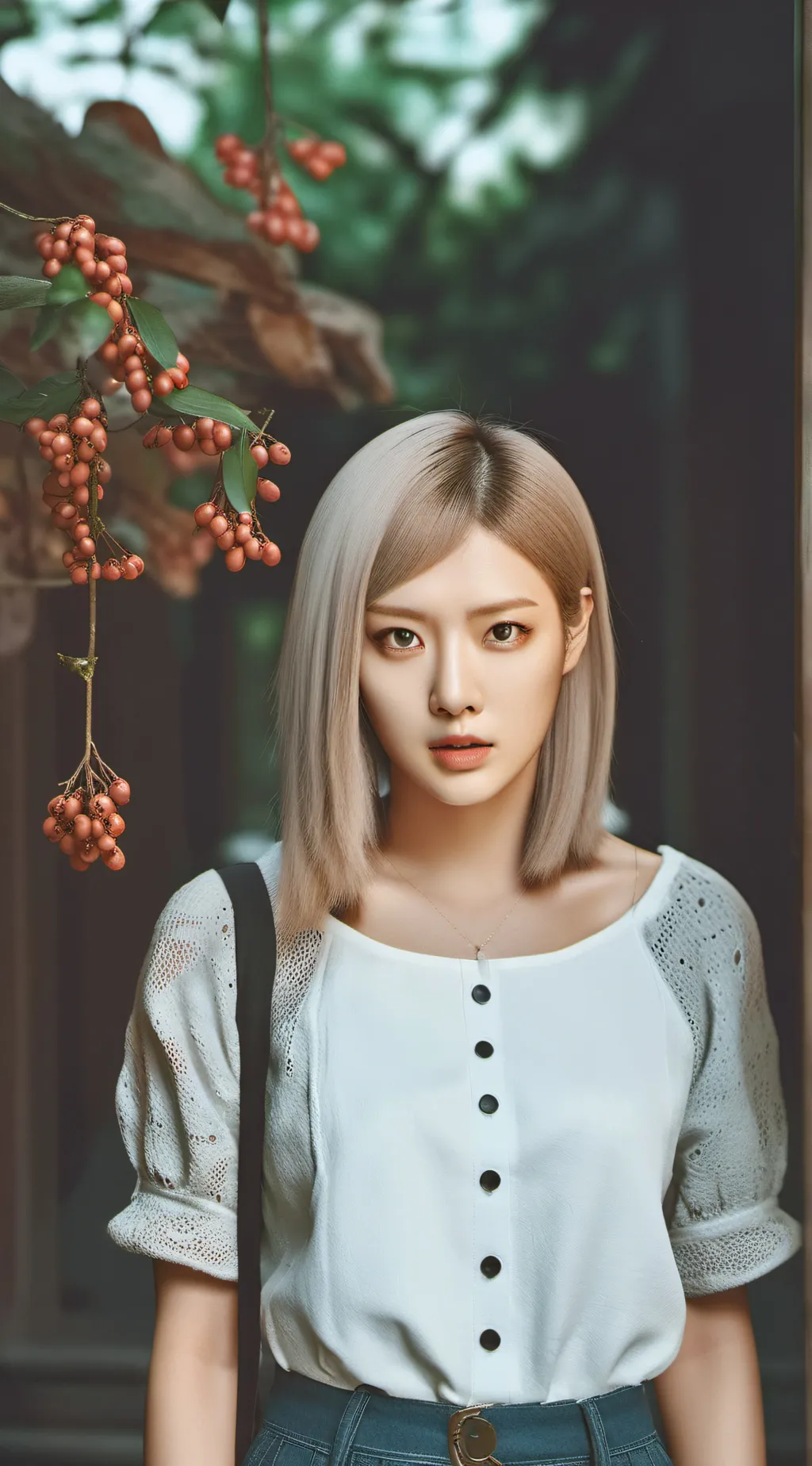 ai character: rose background