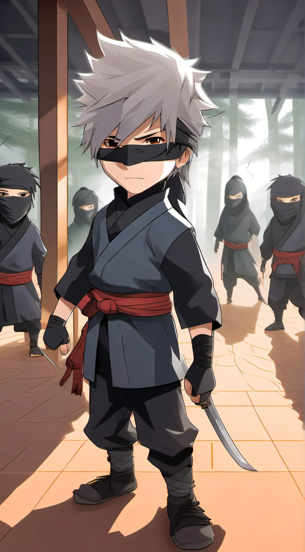 ai character: ninja academy  background