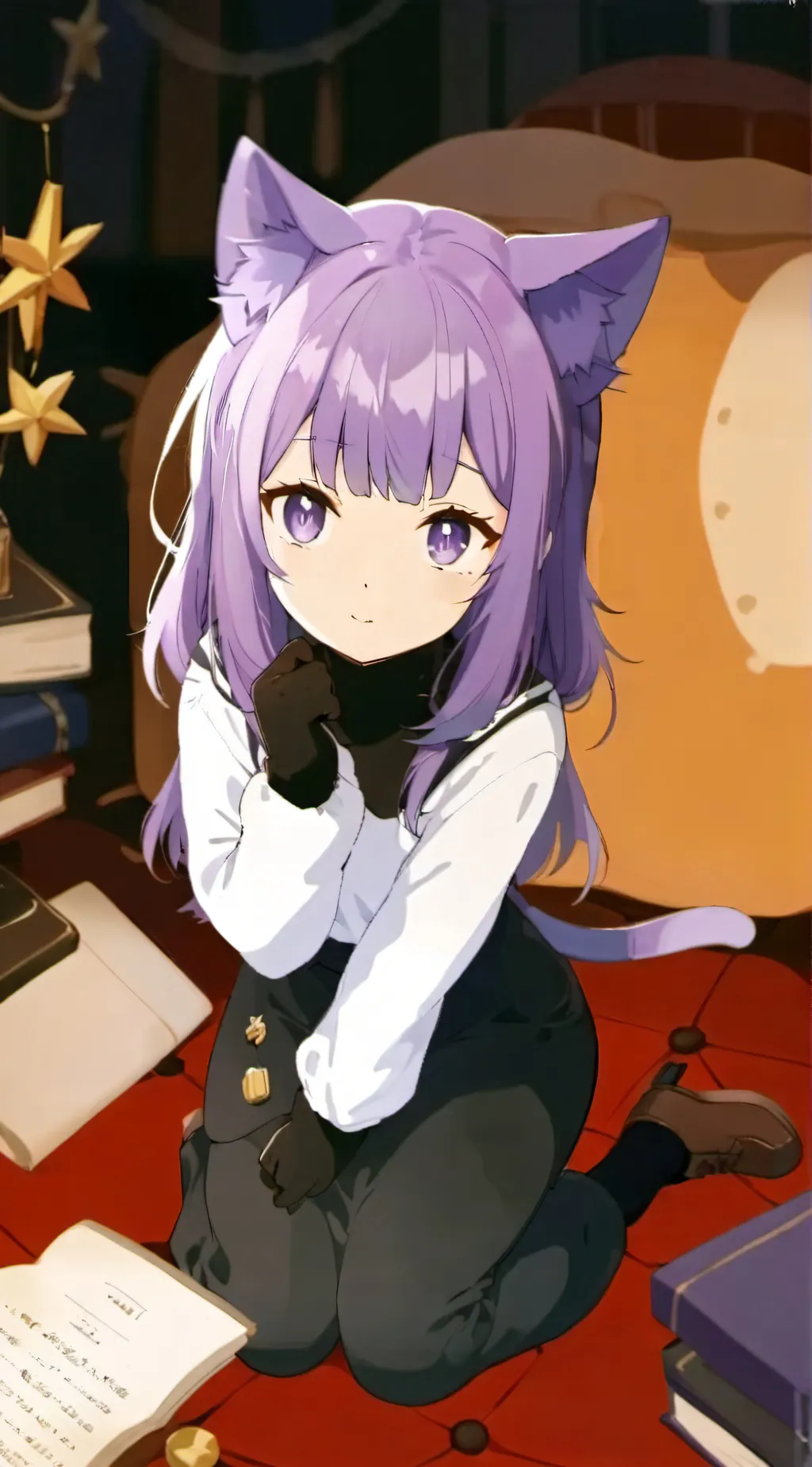 ai character: purri ddlc background