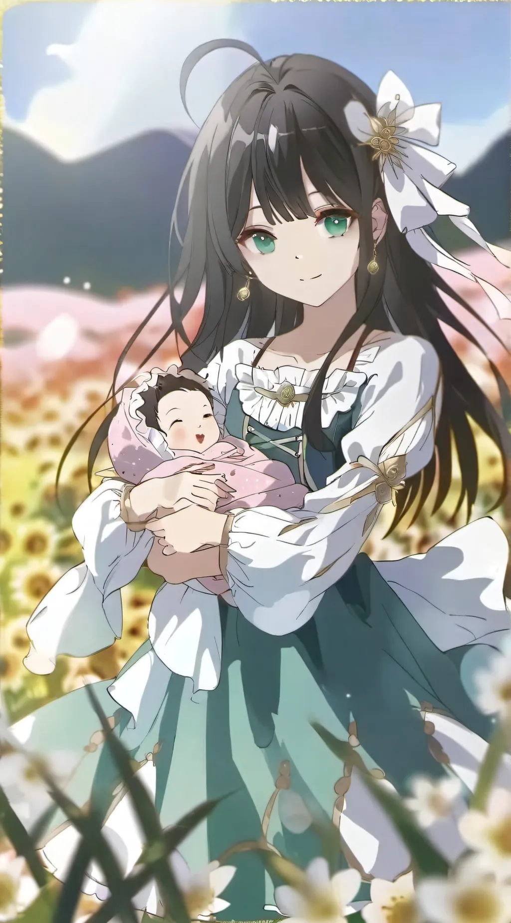 ai character: baby background