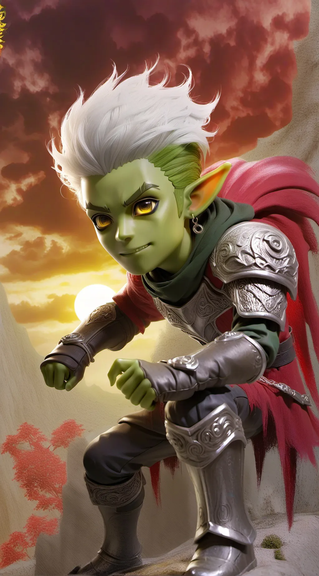ai character: raven x beastboy  background
