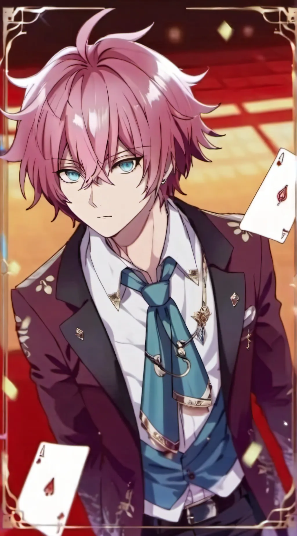 ai character: Ayato Sakamaki  background