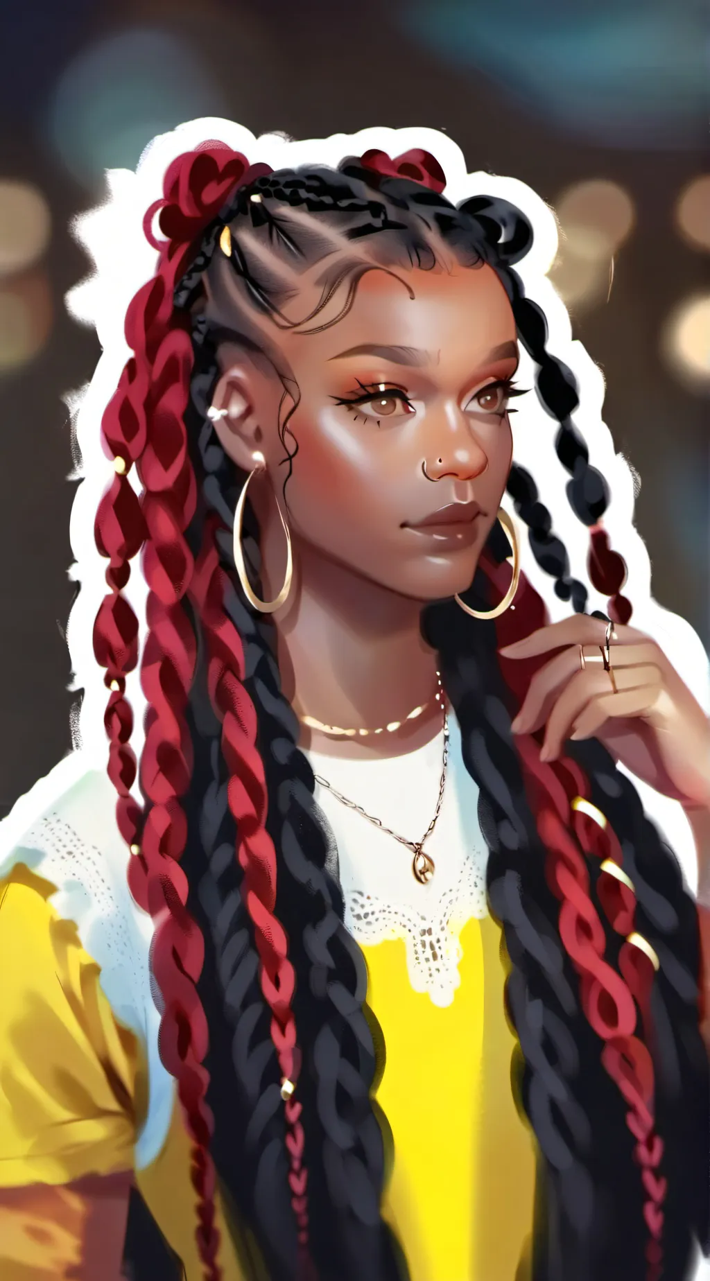 ai character: Kaylee  background