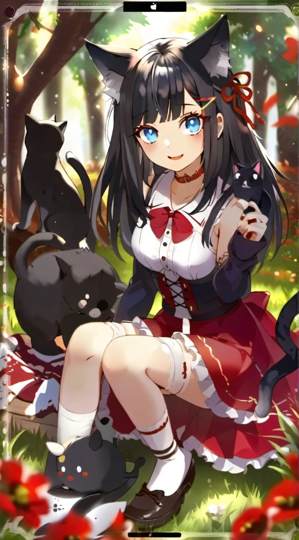 ai character: Neko background