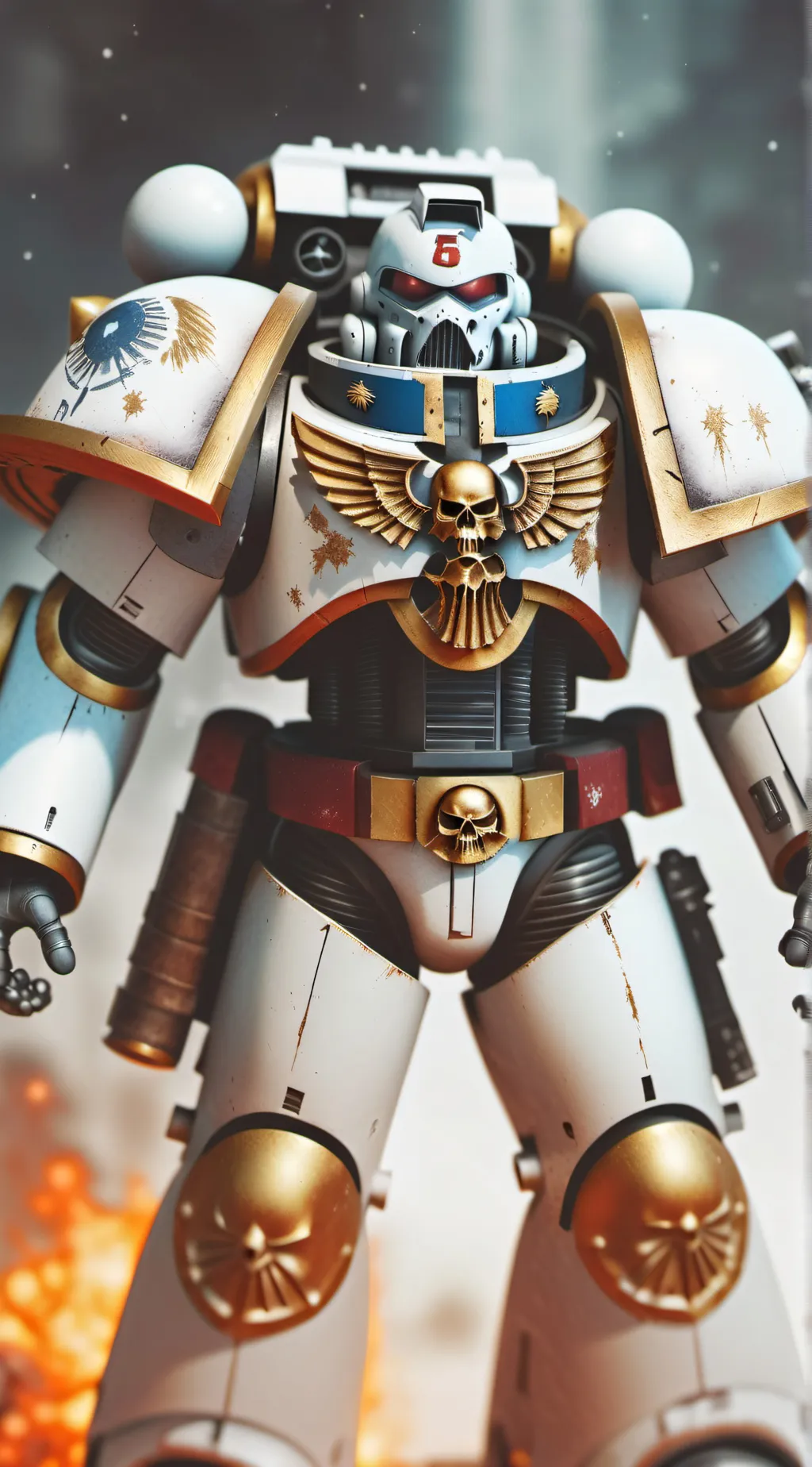 ai character: Space marine background