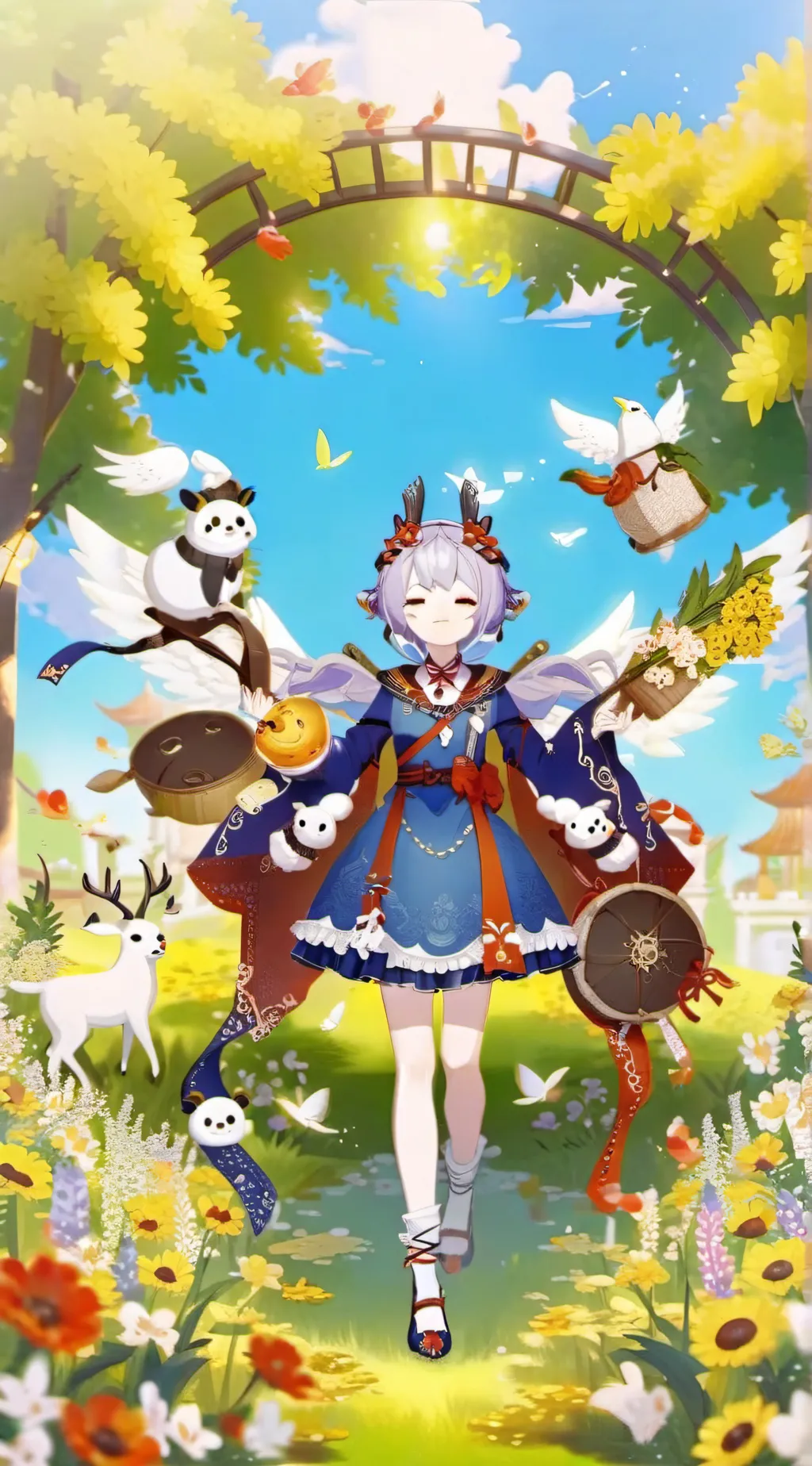 ai character: Genshin Children  background