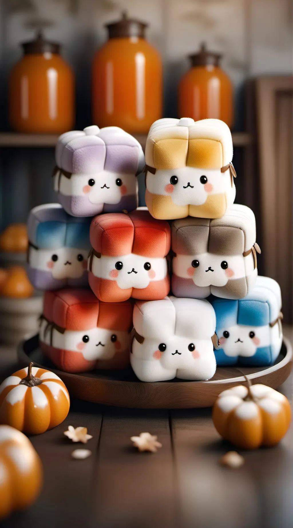 ai character: Squish mallows background