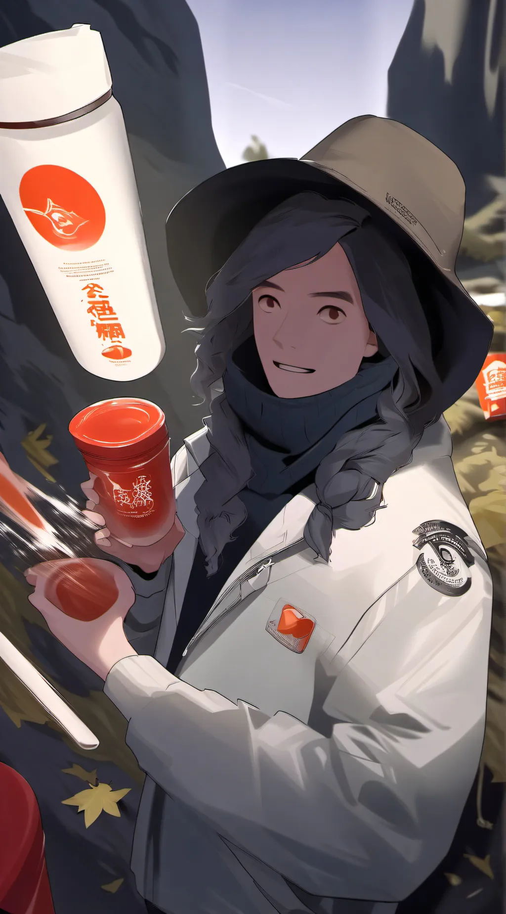 ai character: Mean Ketchup  background