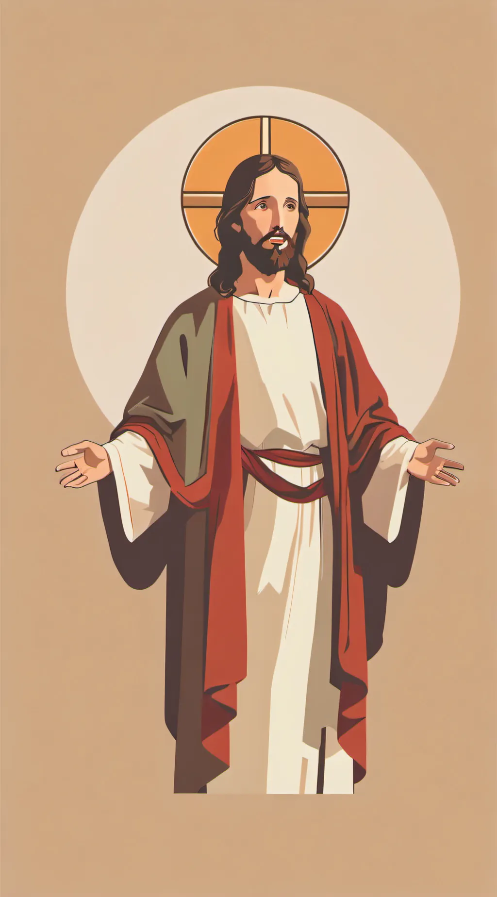ai character: Jesus Christ background