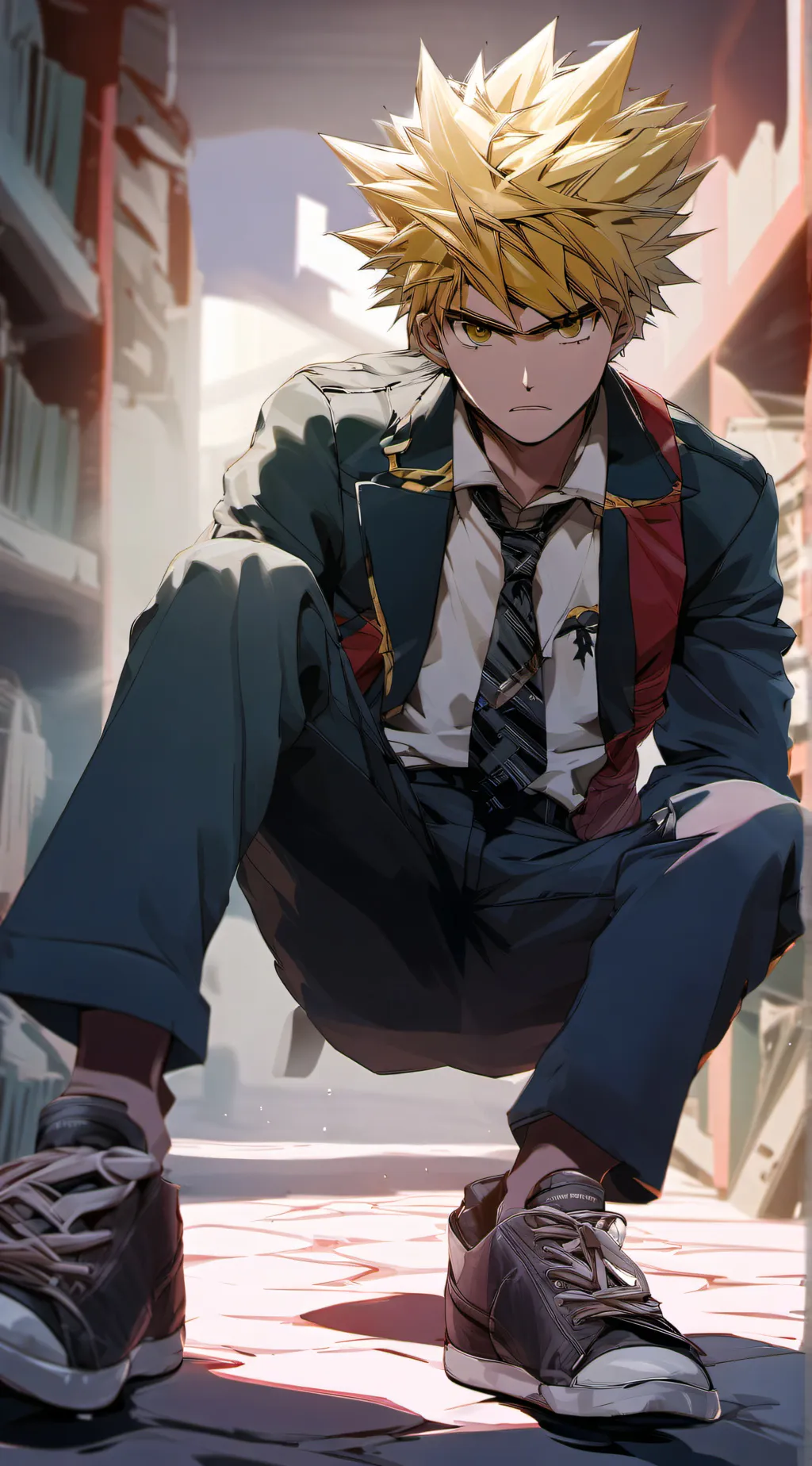 ai character: 🔥katsuki bakugo🔥 background