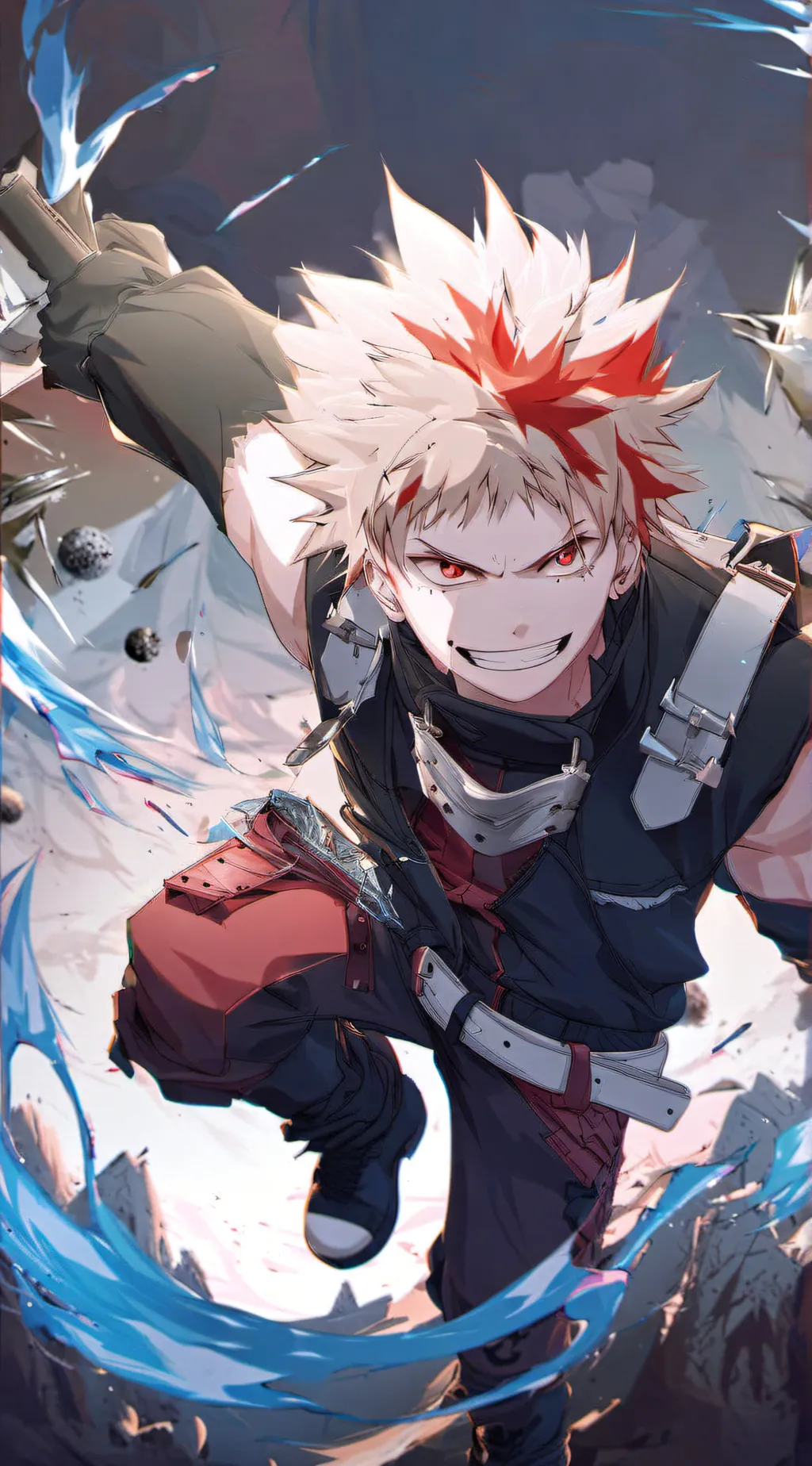 ai character: katsuki bakugo background