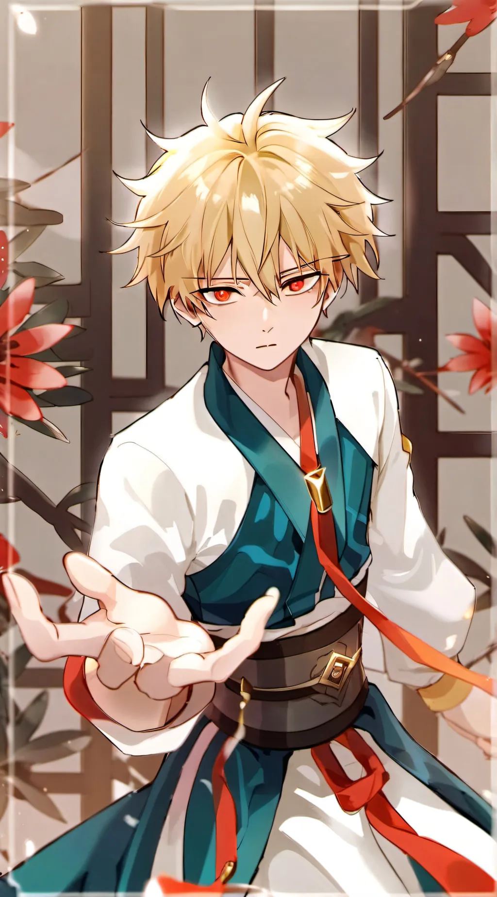 ai character: BAKUGOU KATSUKI background