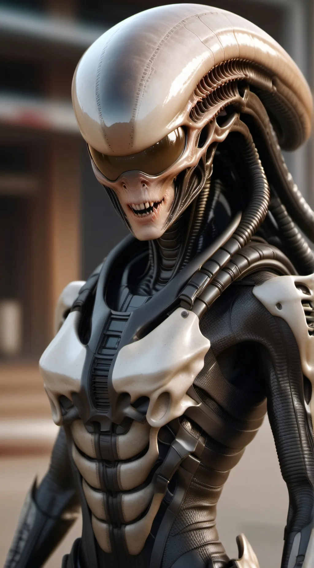 ai character: xenomorph  background