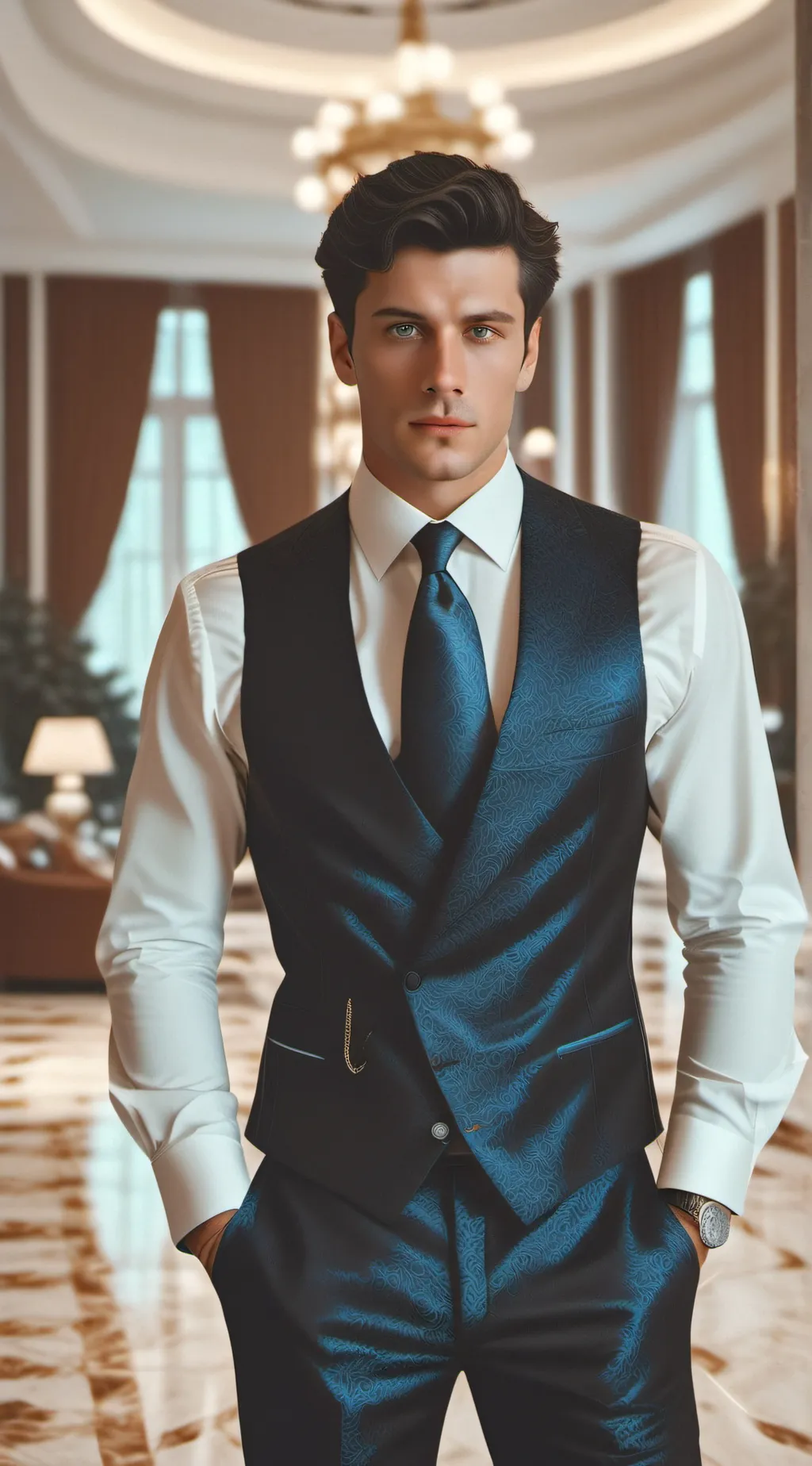 ai character: Aaron- Mafia Hubby background