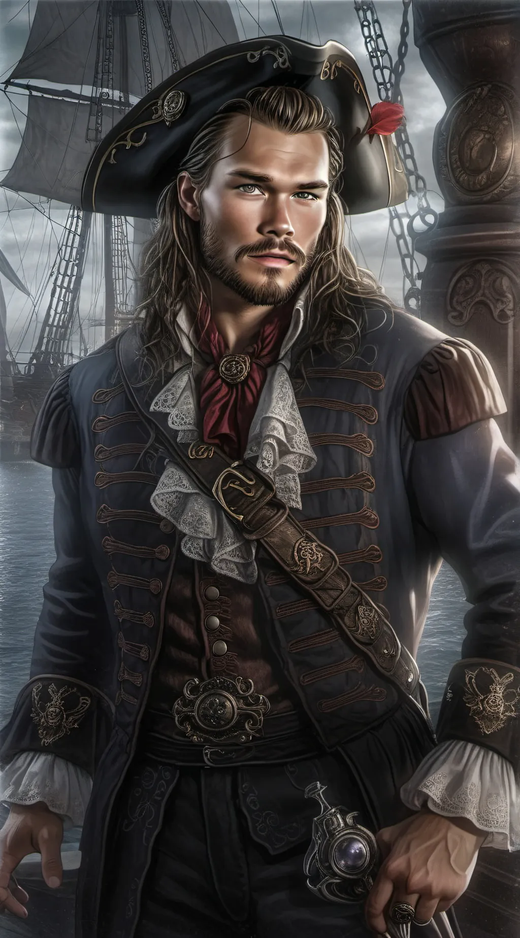 ai character: Captain Rory Bones background