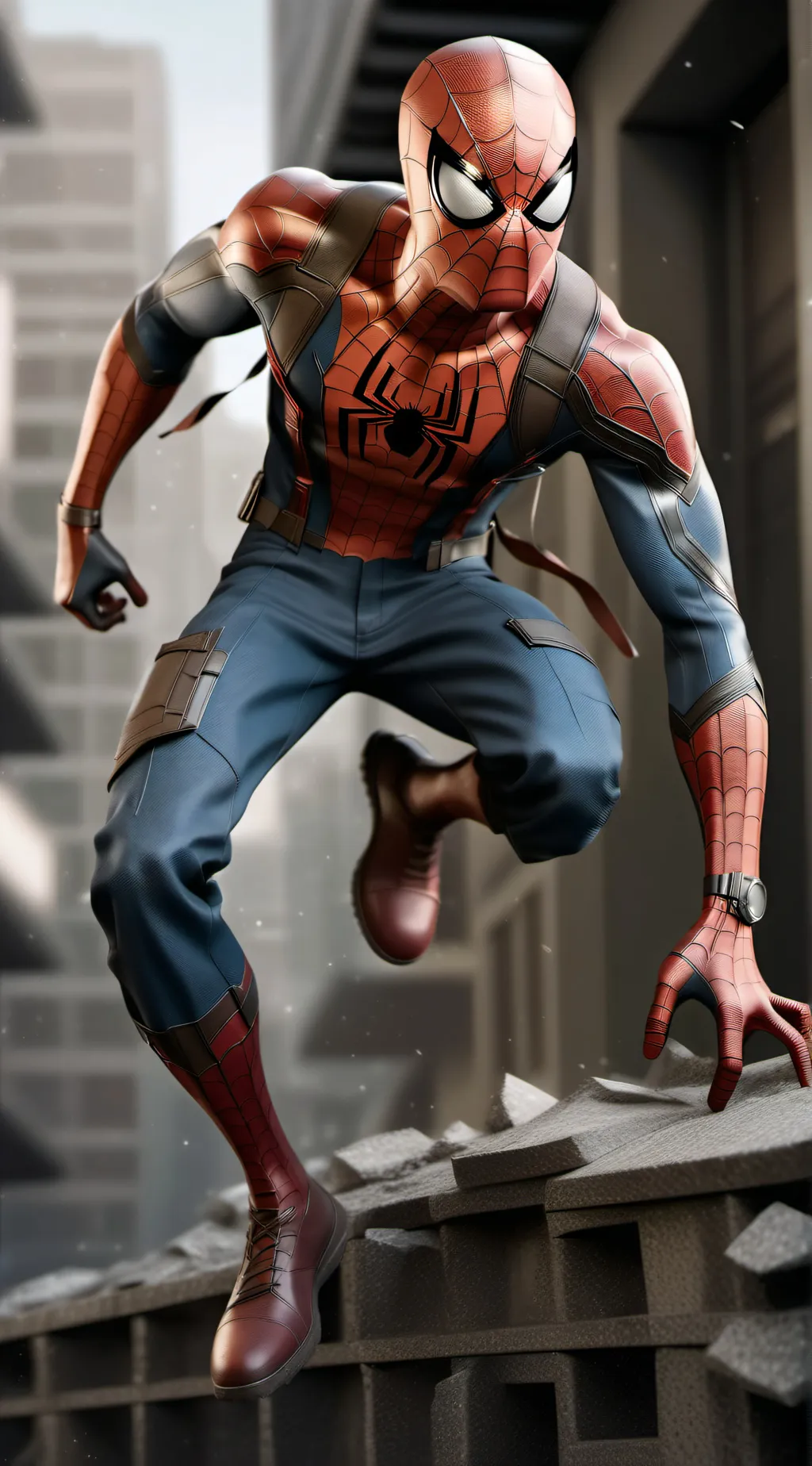 ai character: Spider-man background