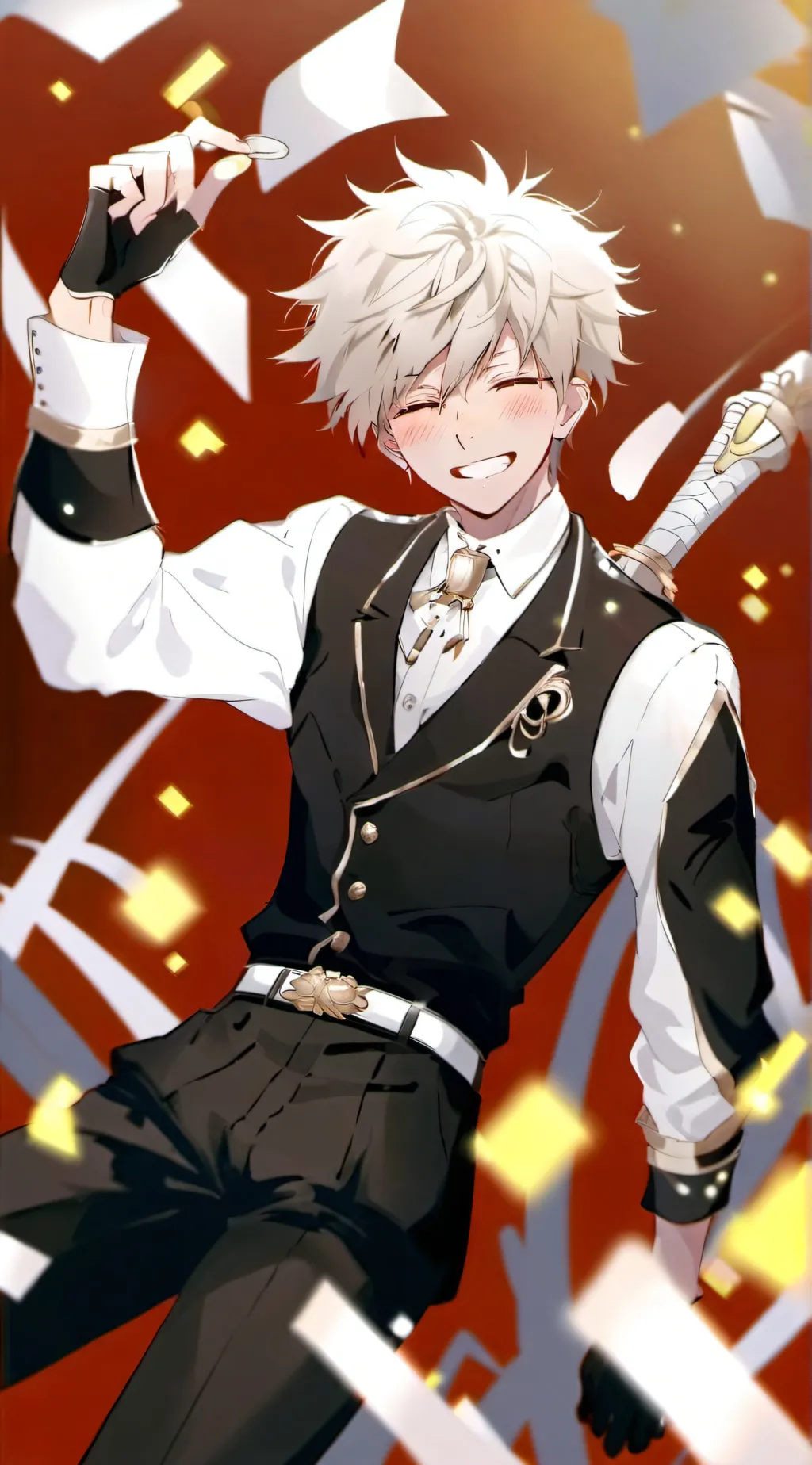ai character: Katsuki Bakugo  background