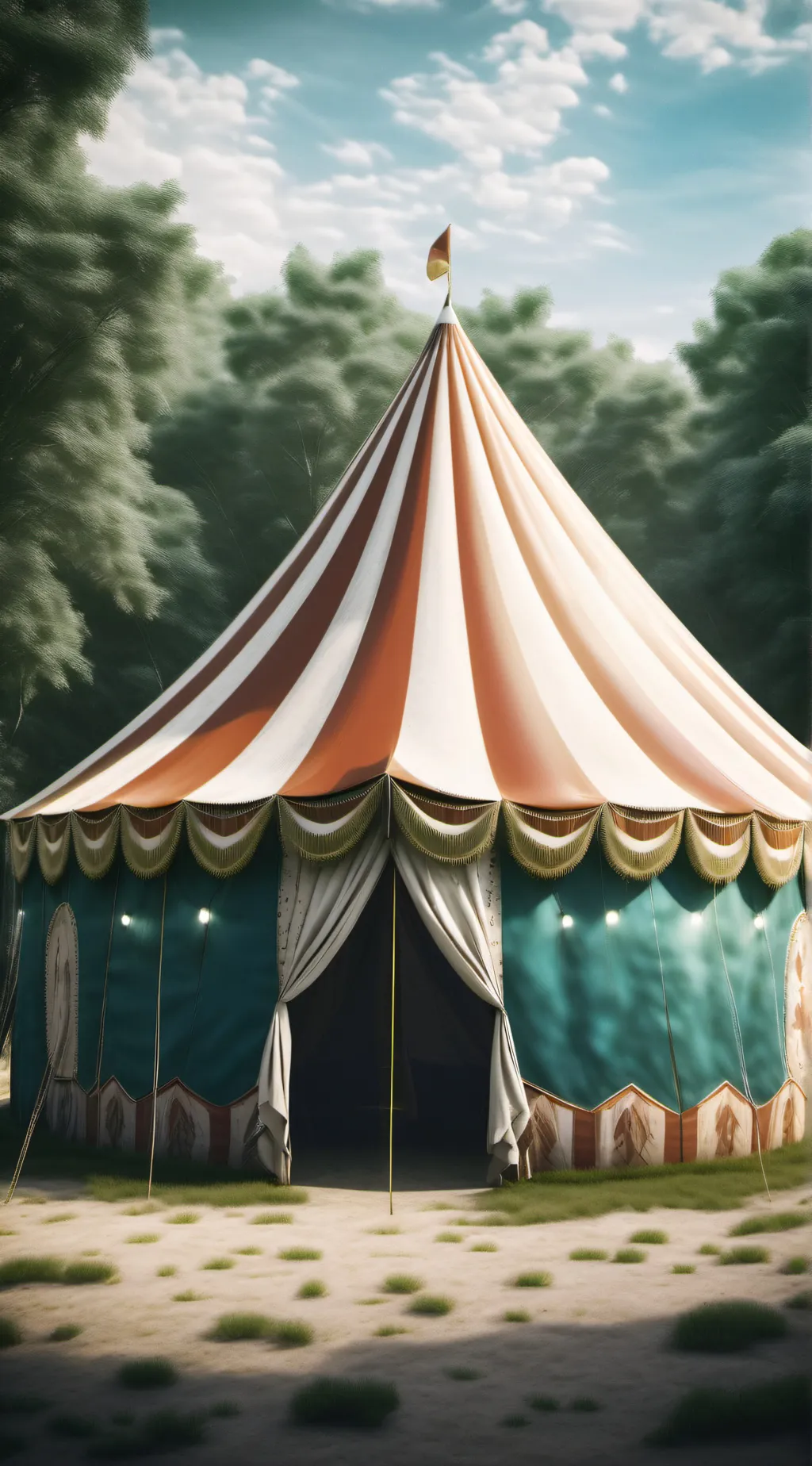 ai character: Amazing circus background