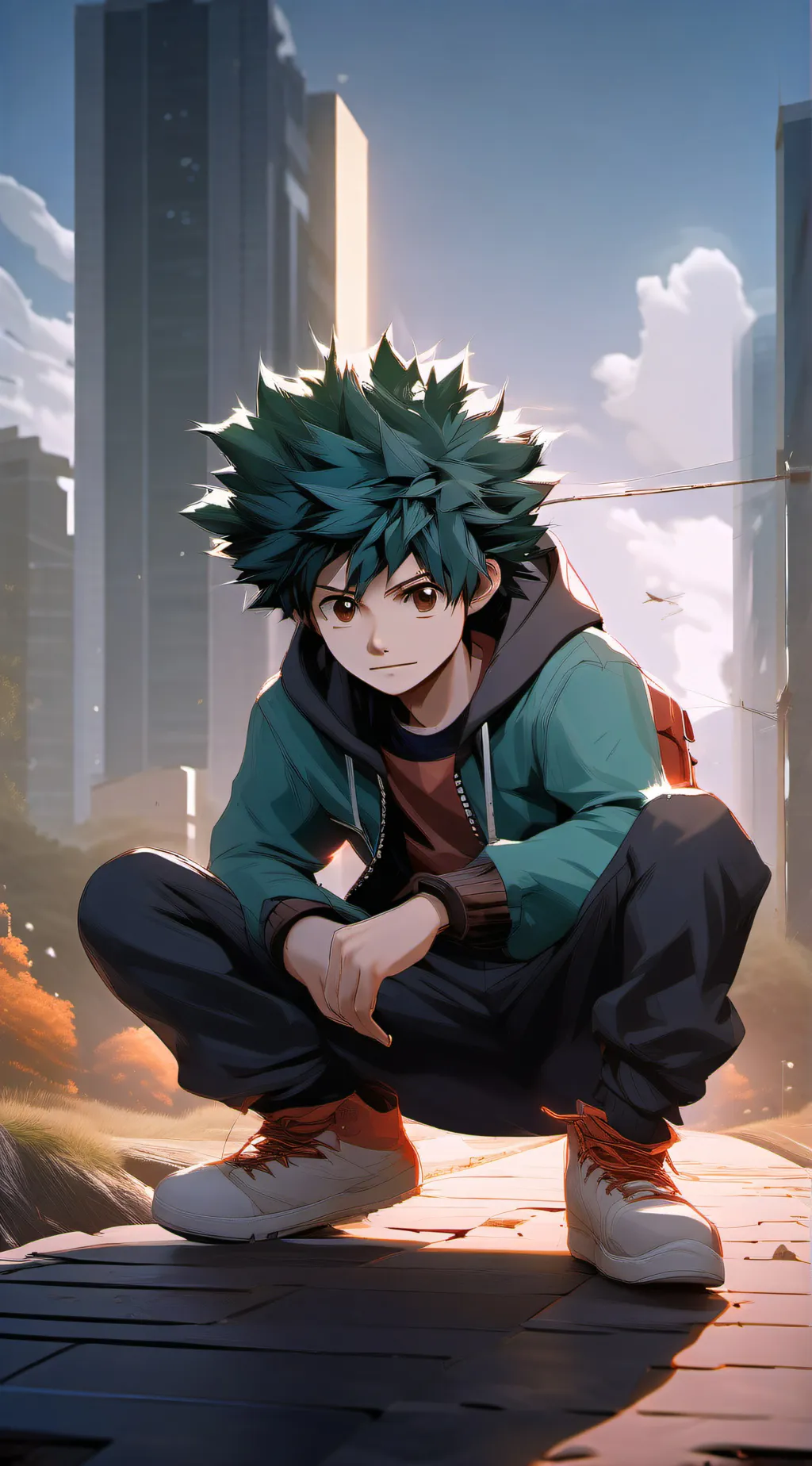 ai character: Deku background
