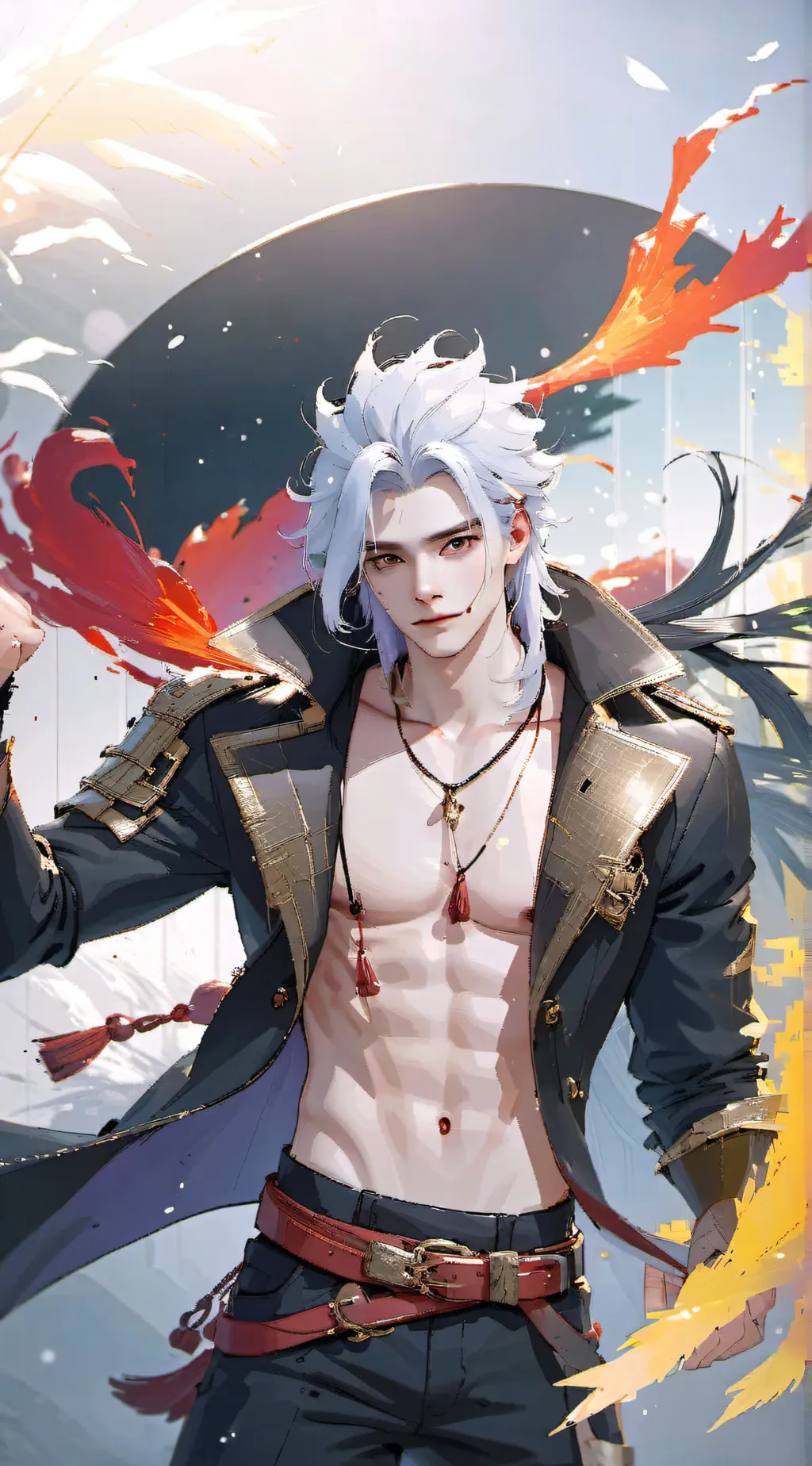 ai character: he is him background