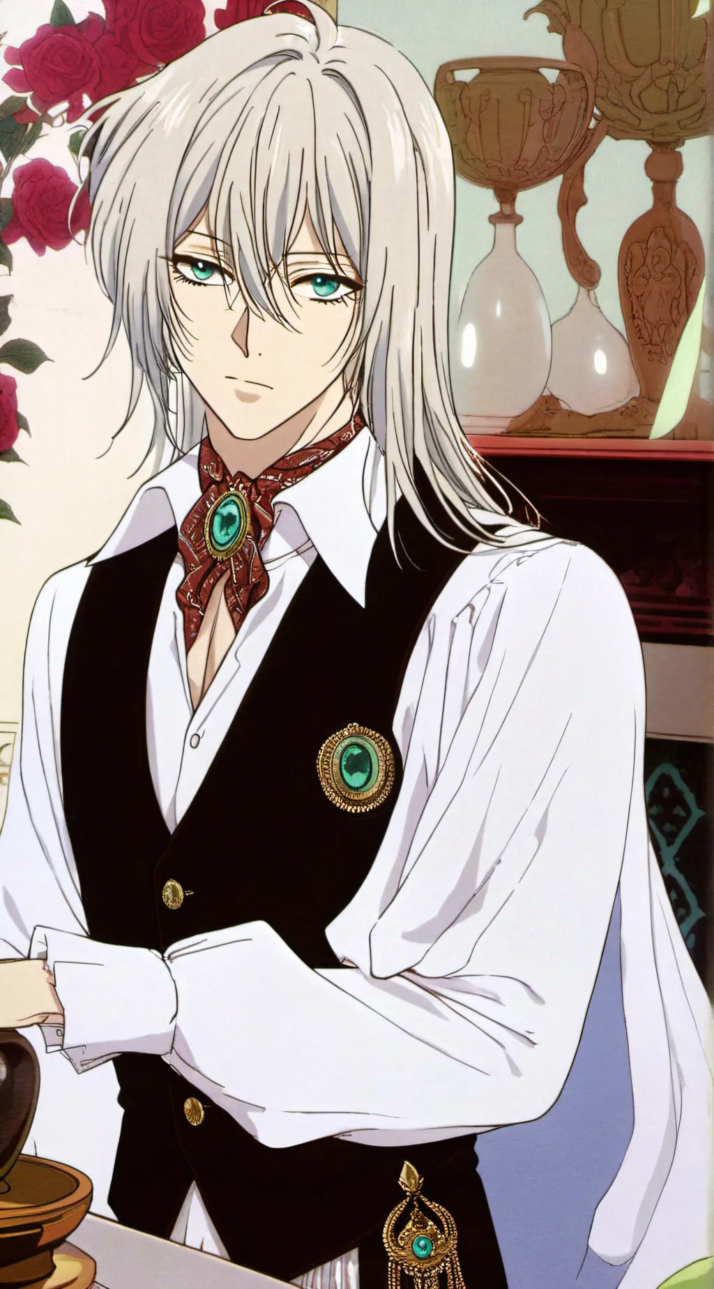 ai character: Tomoe Mikage  background