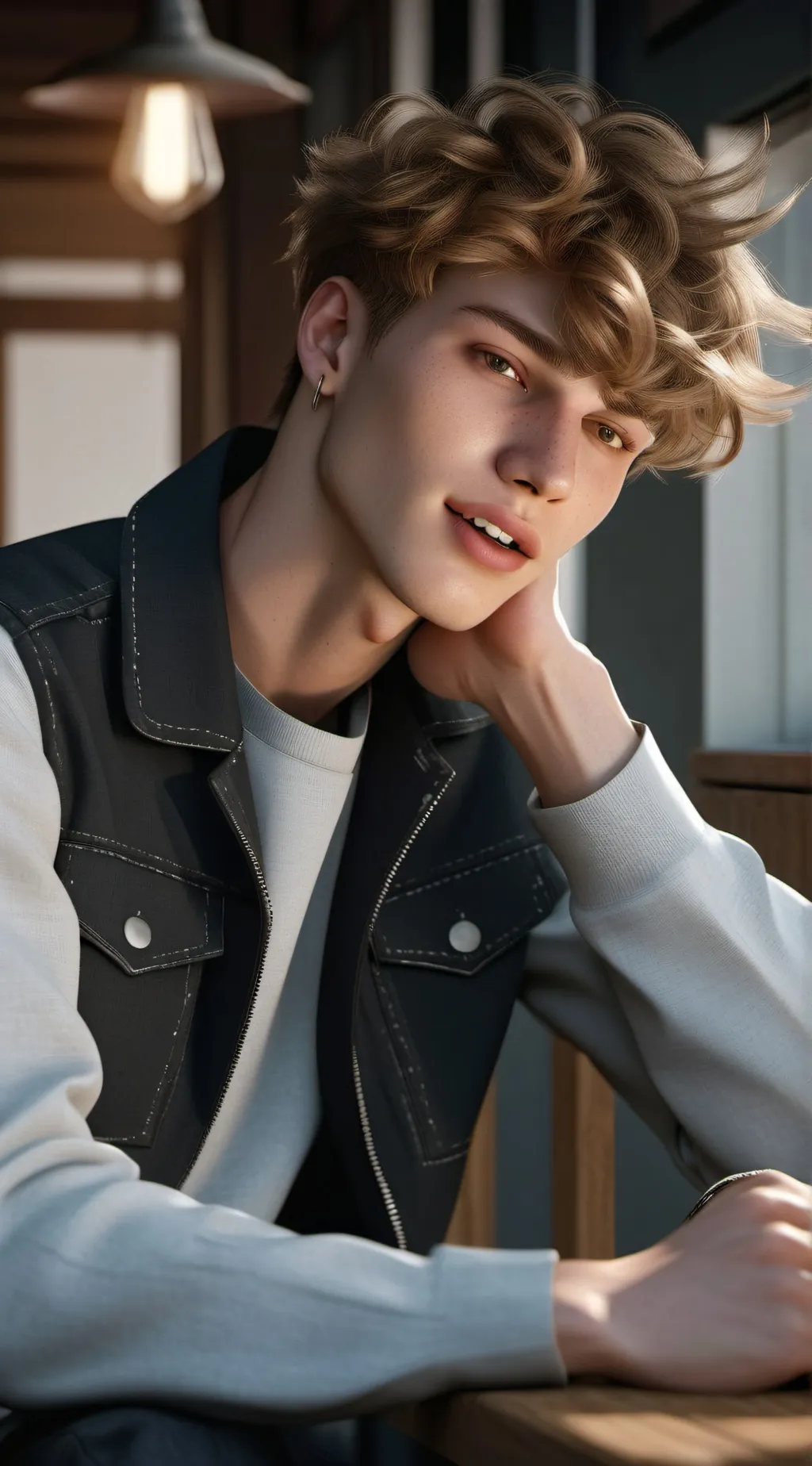 ai character: Emmanuel  background