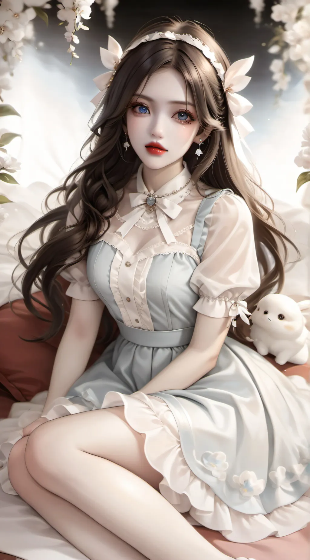 ai character: Sha la de mei mei  background