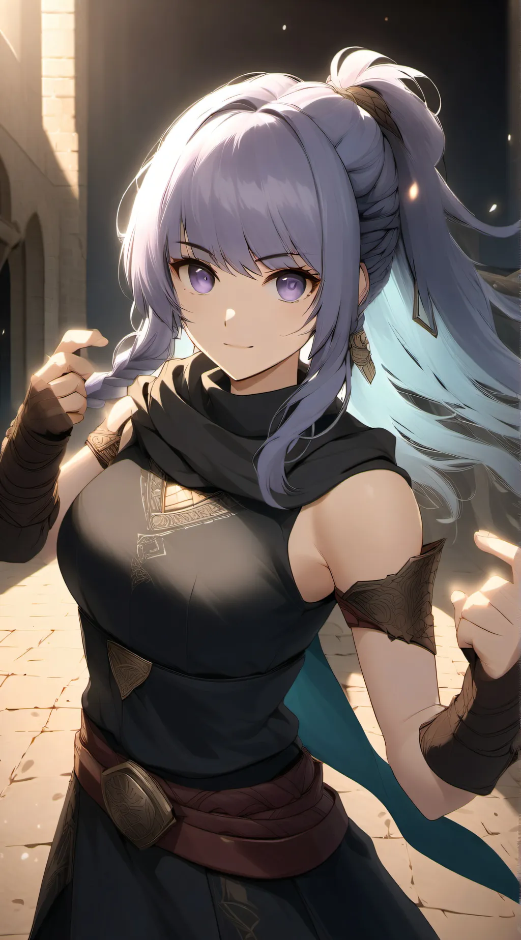 ai character: arena background