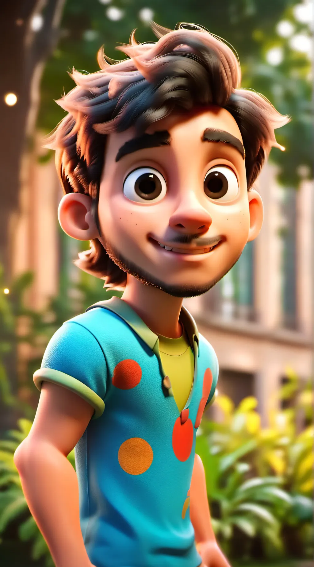 ai character: shucks  background
