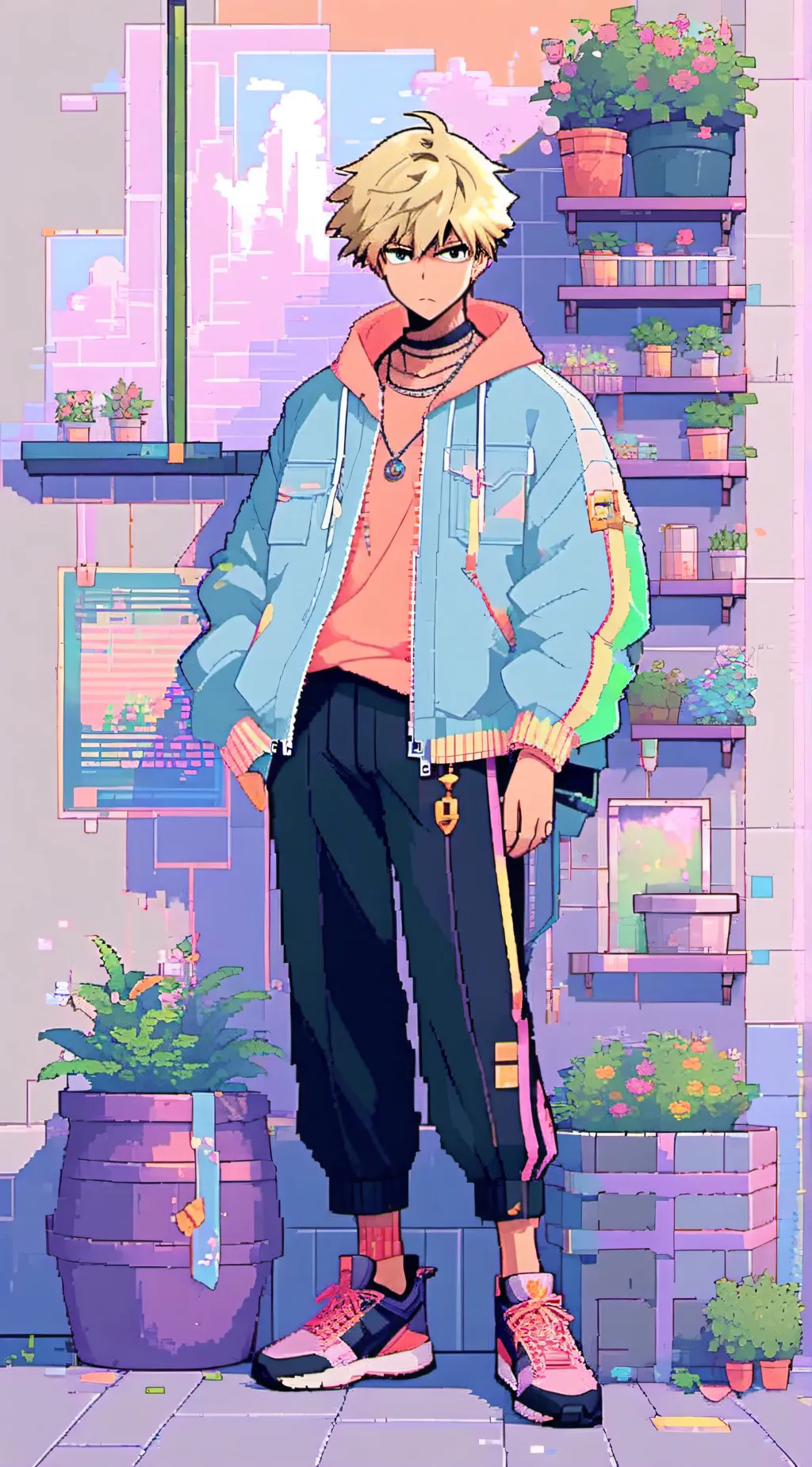 ai character: Bakugos ghost background