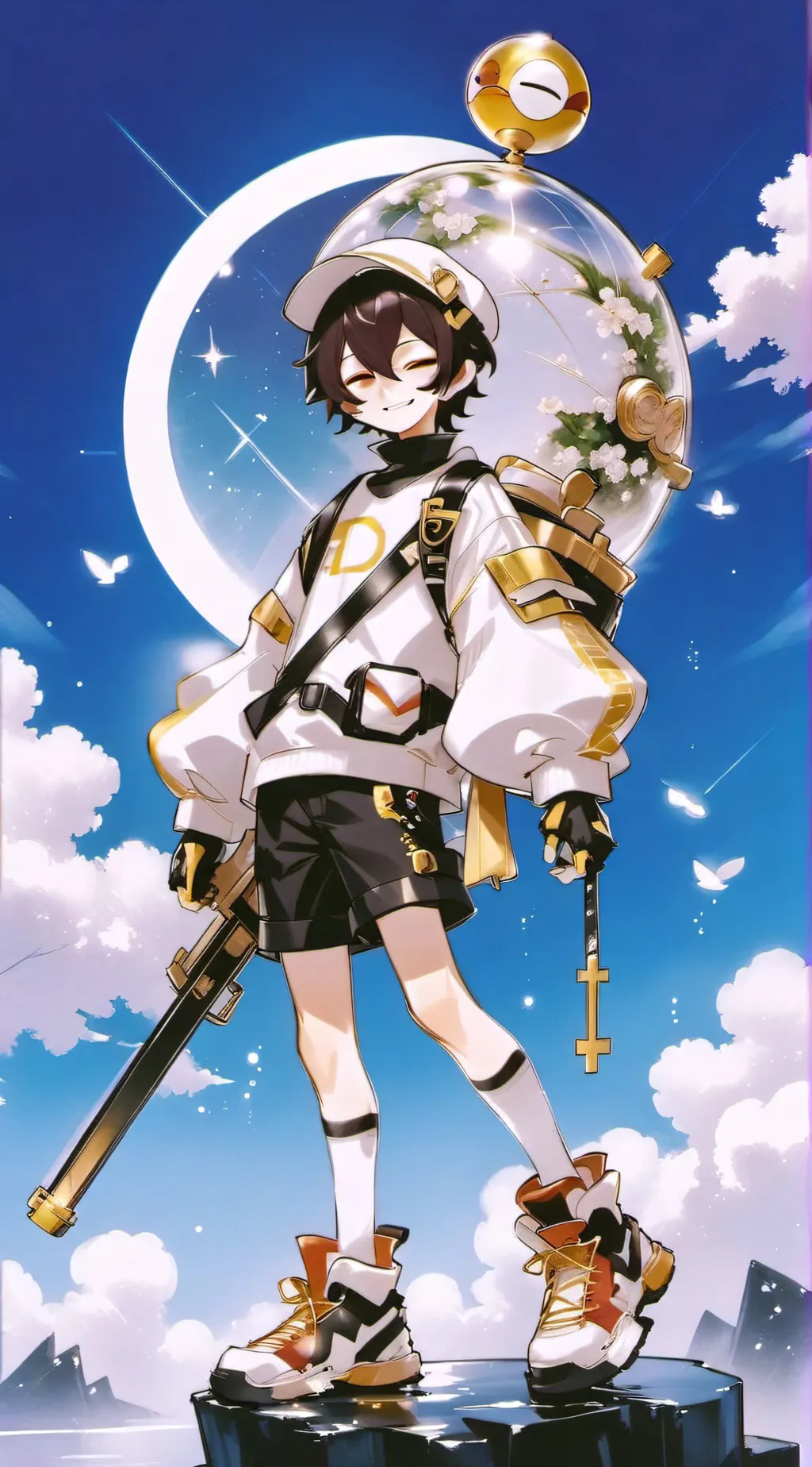 ai character: Quackity  background