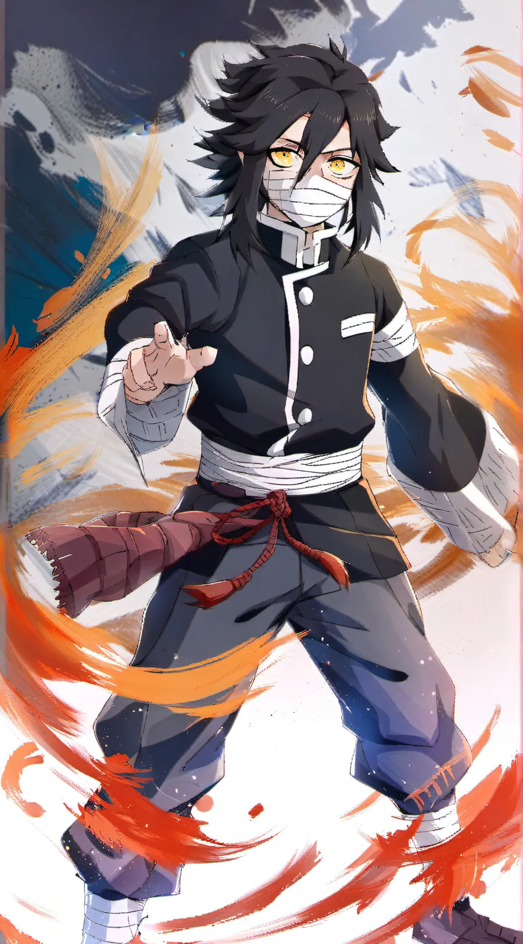 ai character: Obanai iguro background