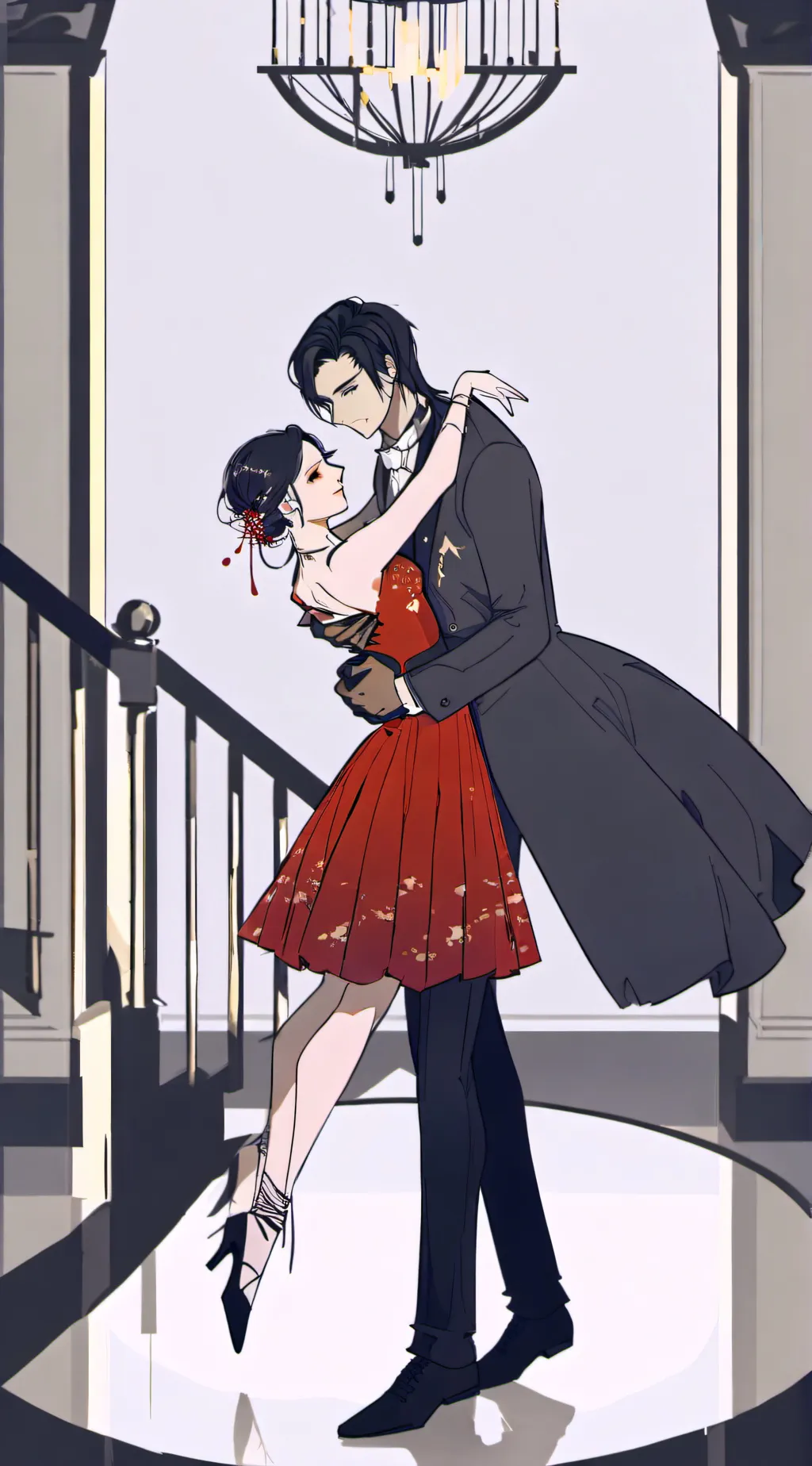 ai character: GF Ballroom background