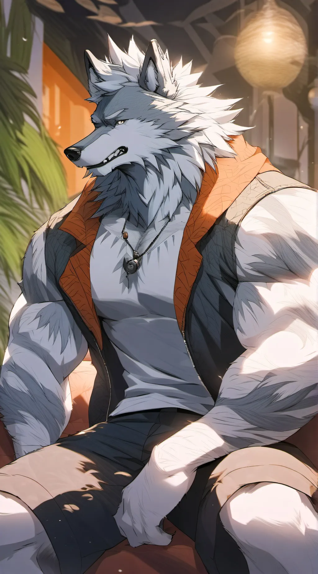ai character: Reggie Silverfang background