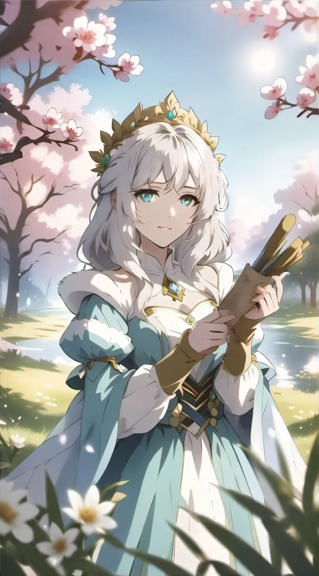 ai character: Ice background