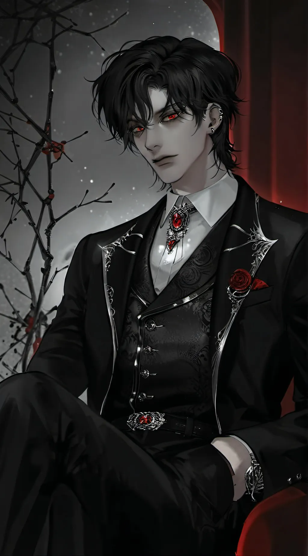 ai character: 🩸Damon🩸 background