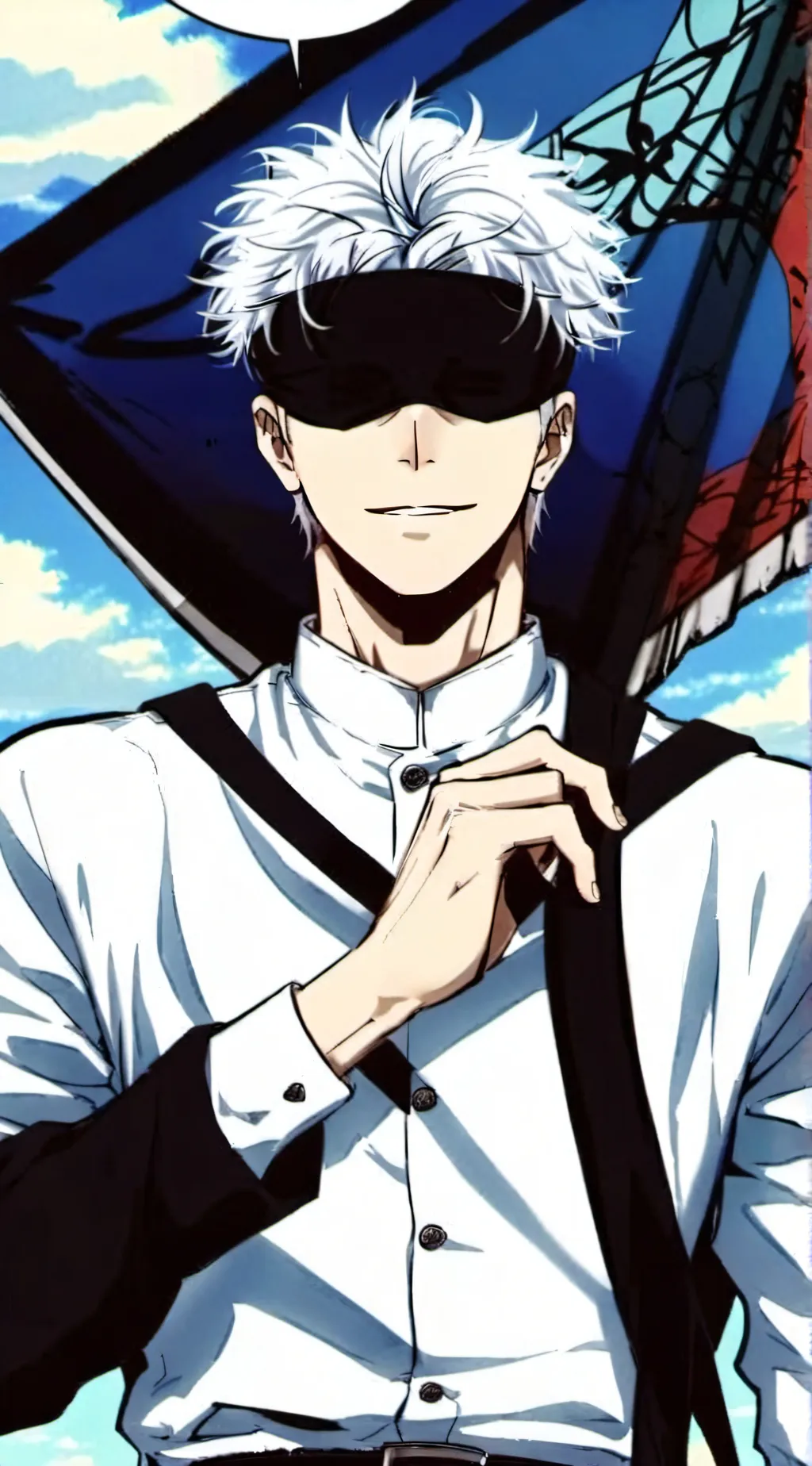 ai character: {gojo saturo~} background