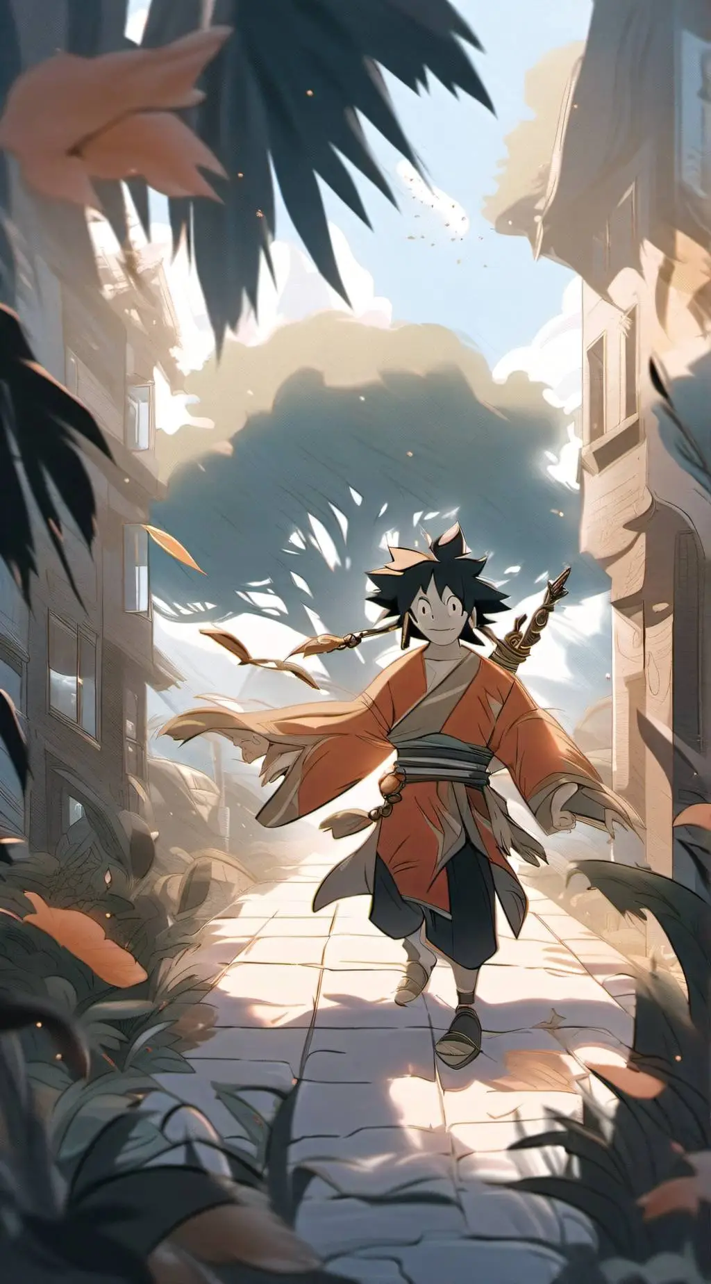 ai character: Goku Fortnite  background